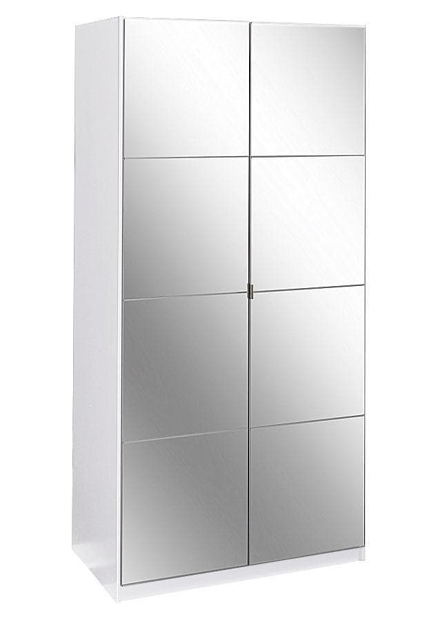 Kleiderschrank mit Spiegel | Geräumiger Stauraum