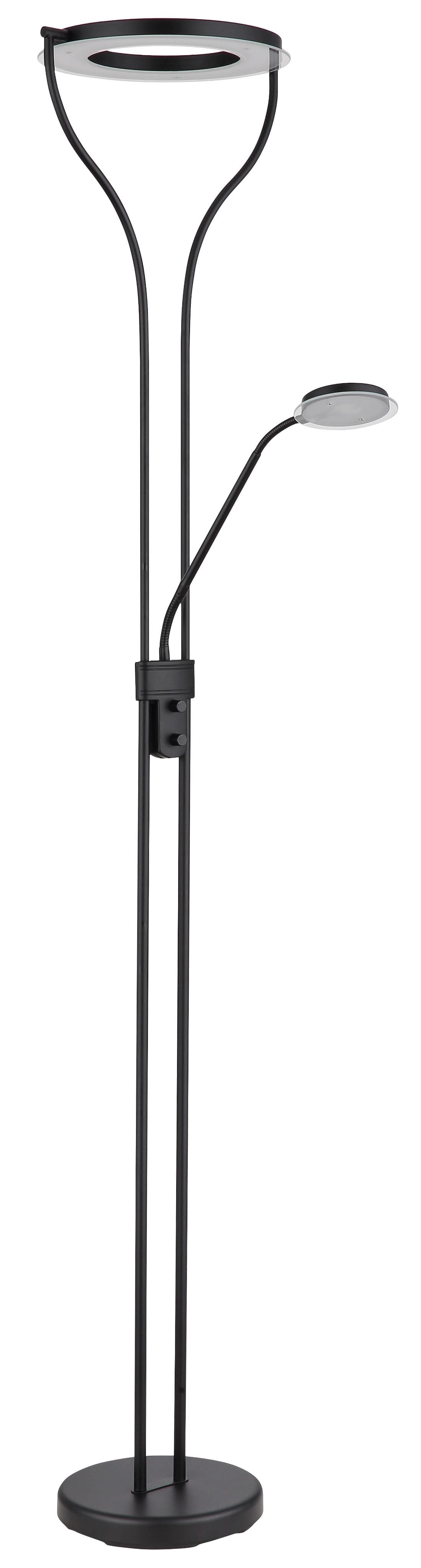 GLOBO LIGHTING LED Deckenfluter EBRO Schwarz Stehleuchte Flexo
