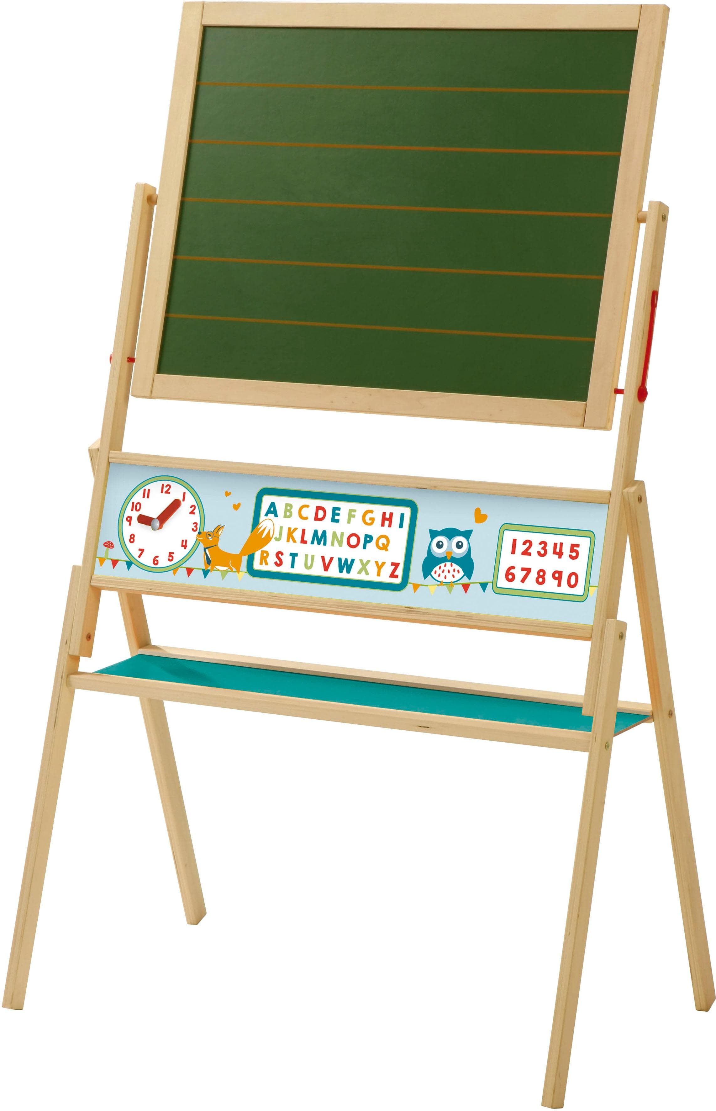 ROBA Standtafel Fuchs & Eule beige Natur mit Magnetseite