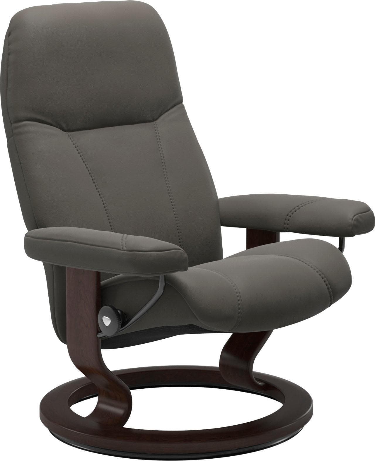 Stressless Relaxsessel Consul Grau Leder Classic Base