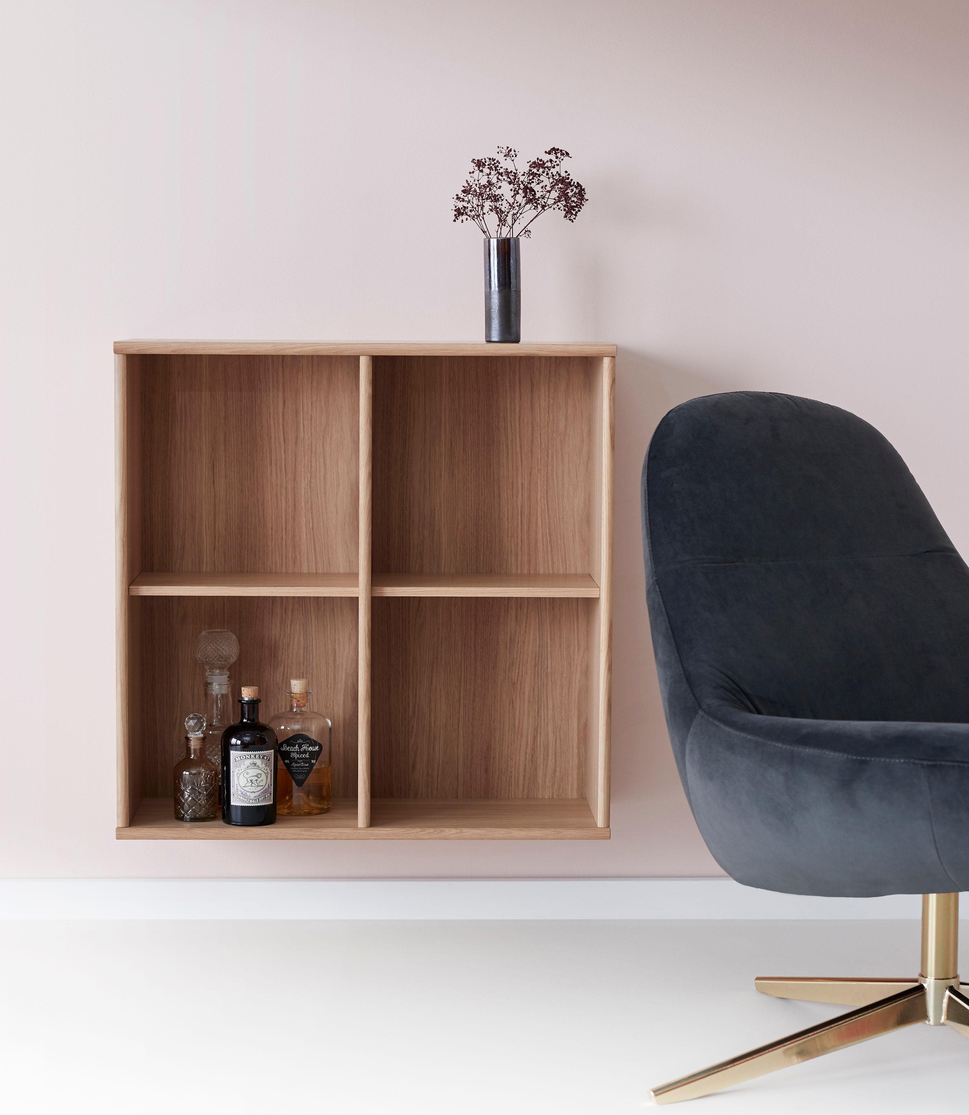 HAMMEL FURNITURE Mistral Regal Weiß Eiche Wandregal Verstellbar