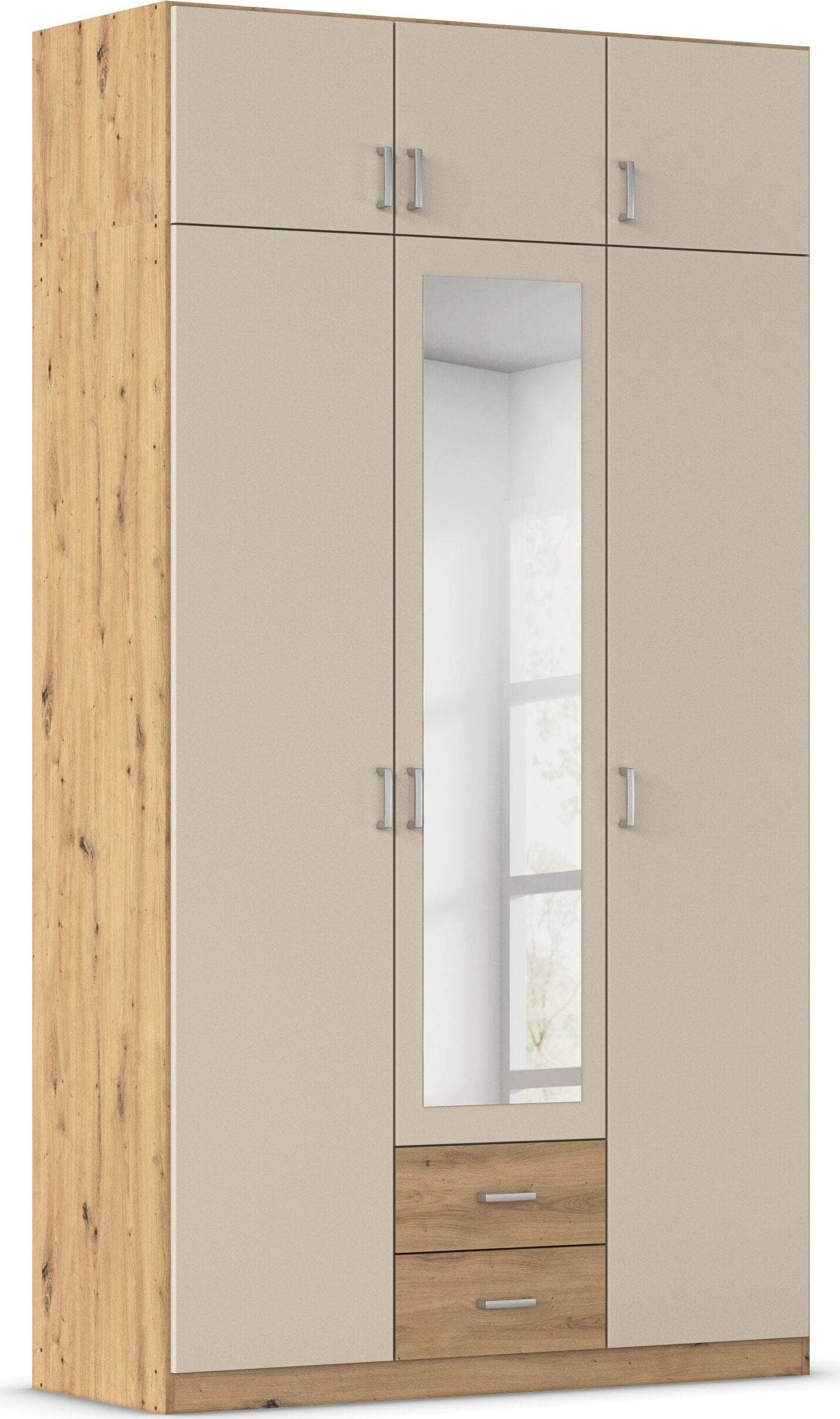 Kleiderschrank RAUCH Schrank Garderobe Wäscheschrank GAMMA Eiche Artisan Champagner