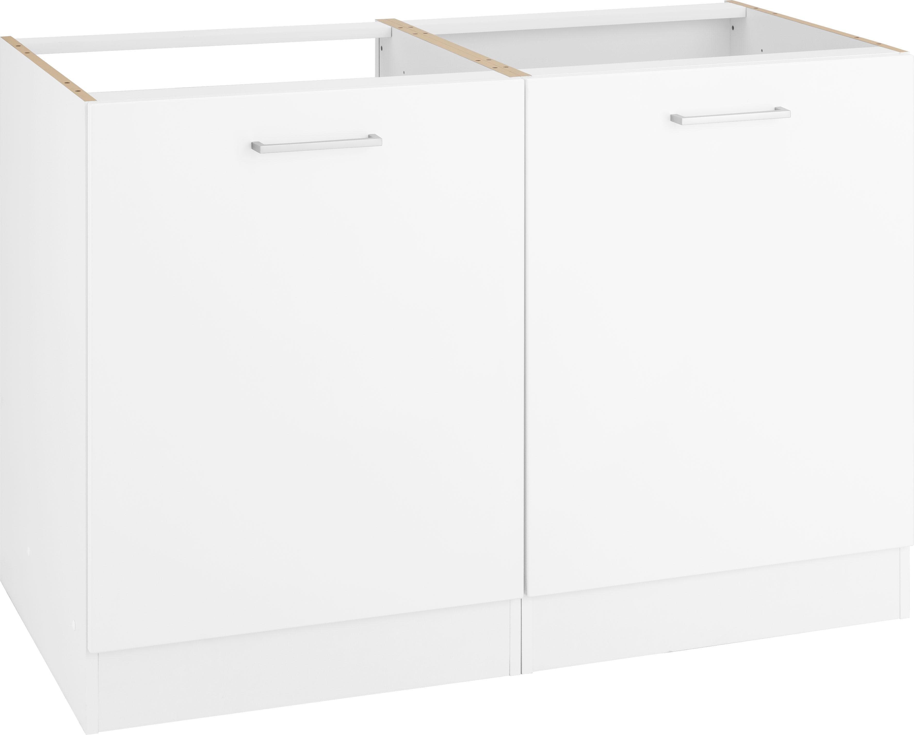 Spülenschrank KS-Visby Weiß mit Einbauspüle