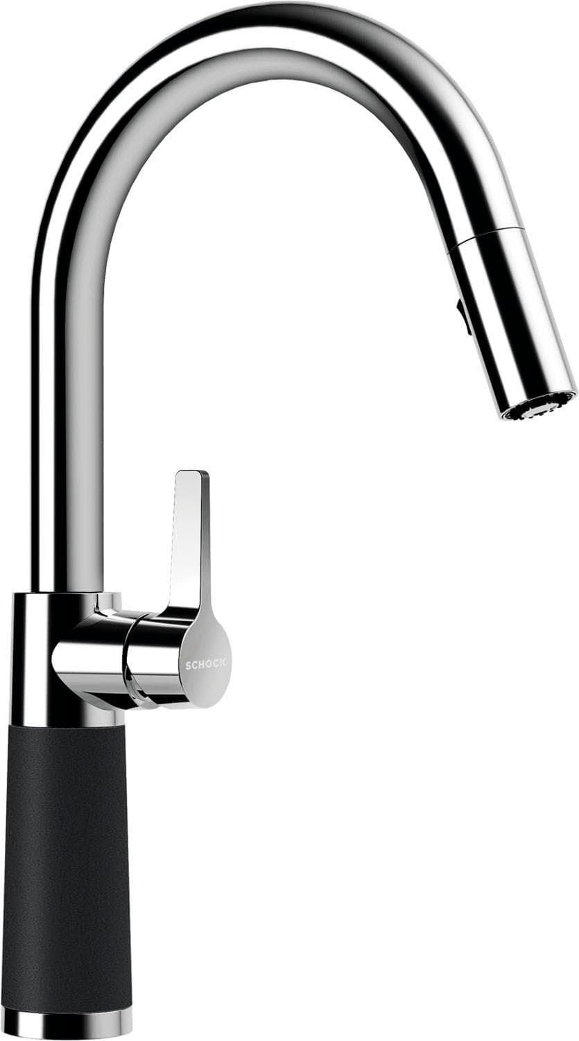 SCHOCK Küchenarmatur SC-520 SB Schwarz Messing Ausziehbar