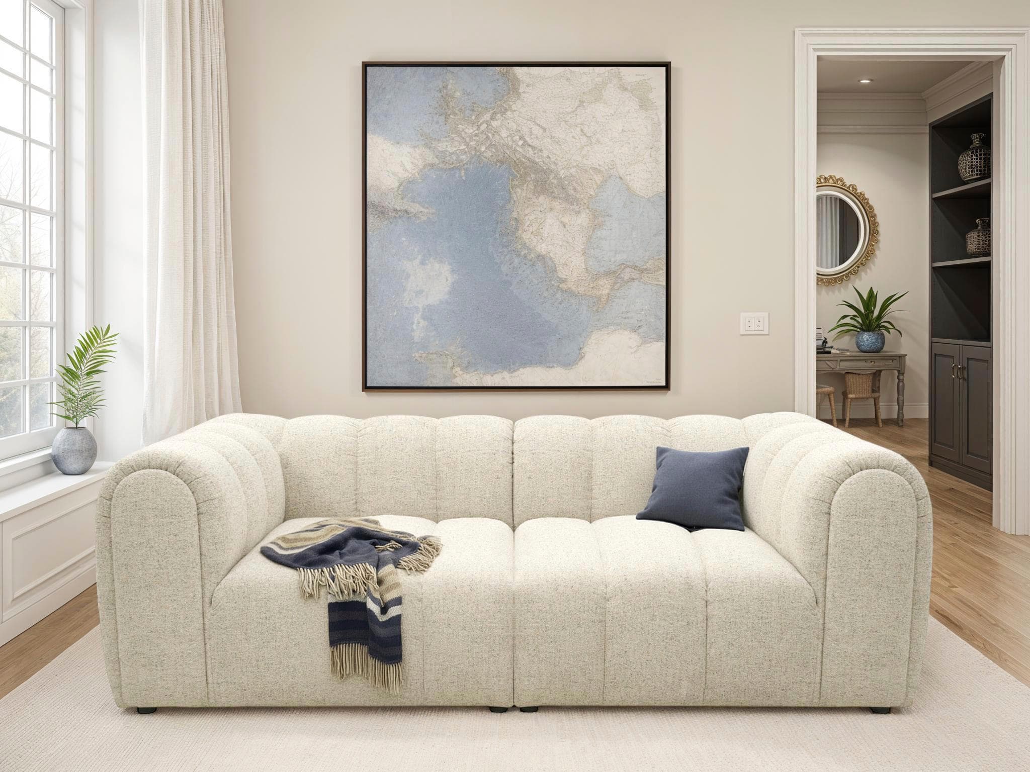 Big-Sofa im legeren Stil