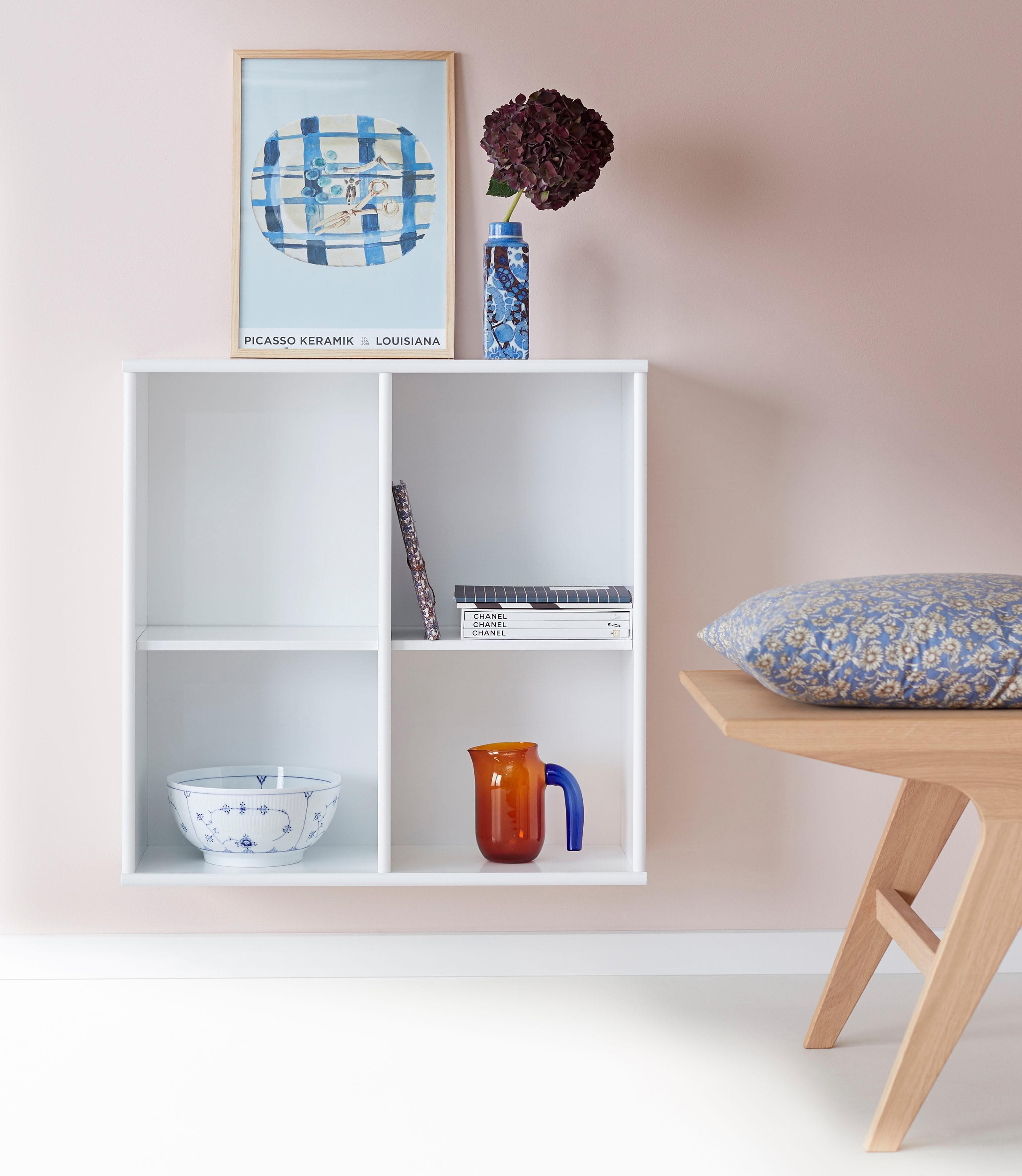 HAMMEL FURNITURE Mistral Regal Weiß Wandmontage Verstellbar