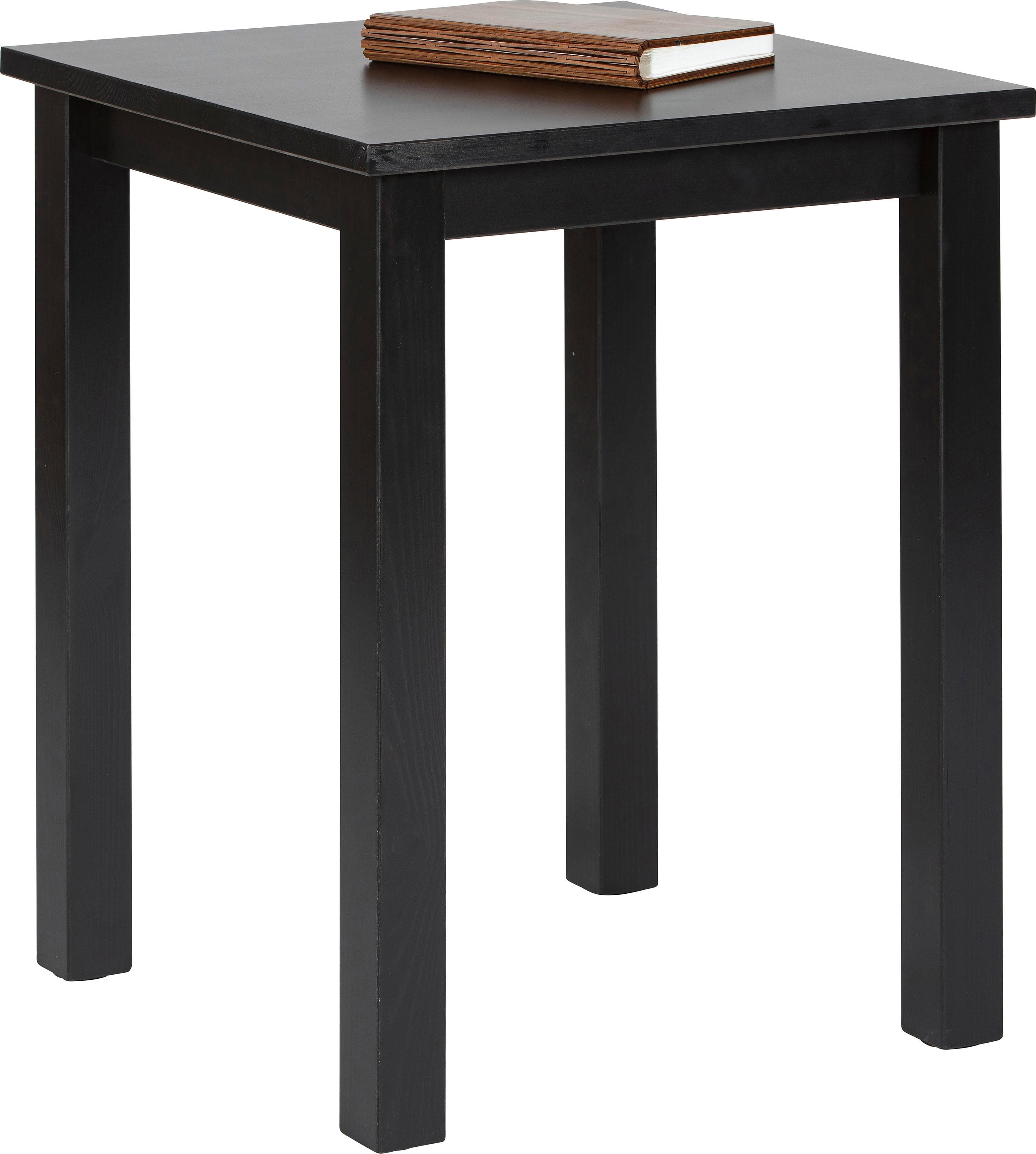 Inter Link Beistelltisch Asgar Schwarz Massivholz Kiefer