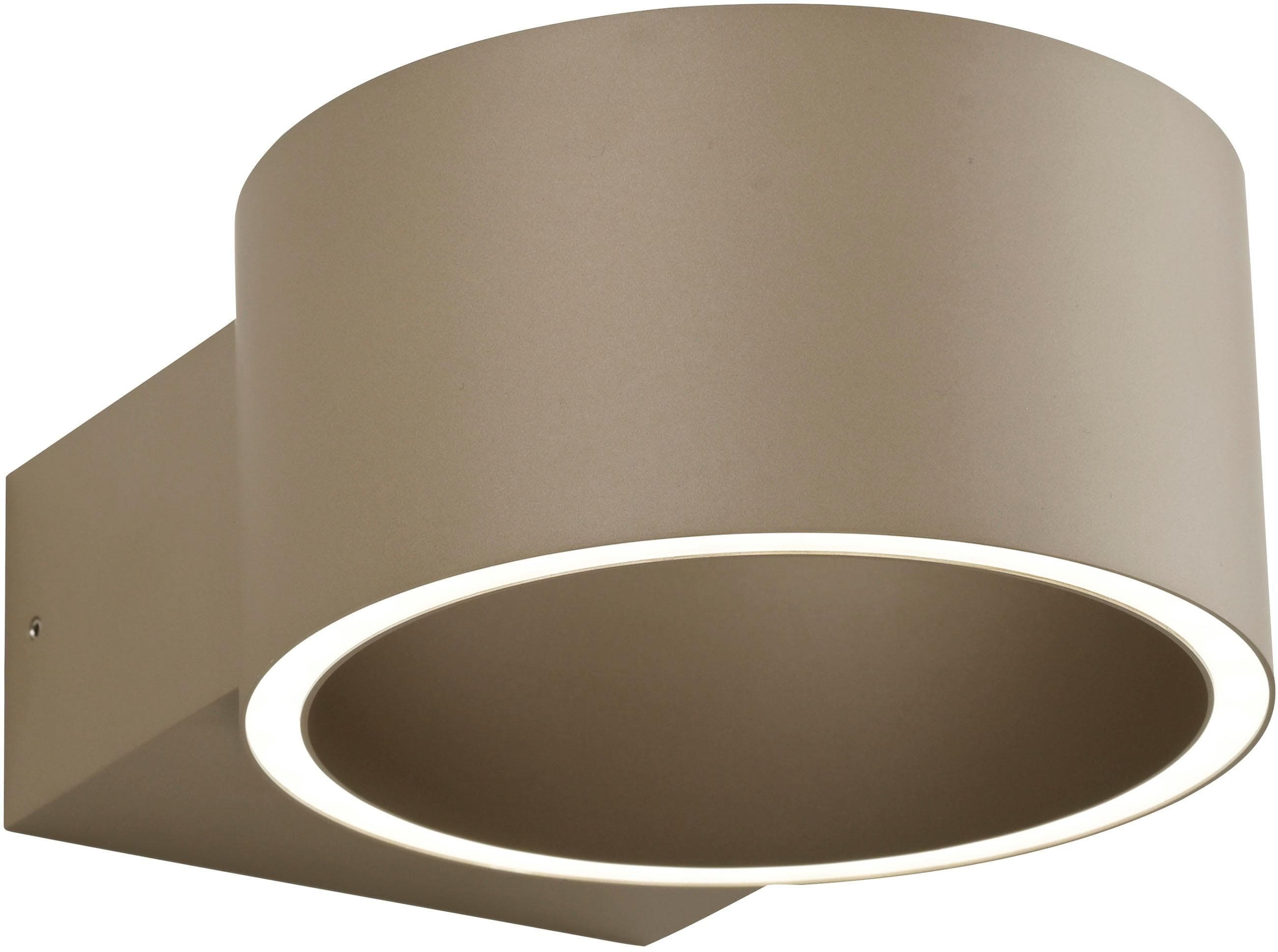 LED-Wandleuchte PURE Clipse Bronze Aluminium Ø 15 cm