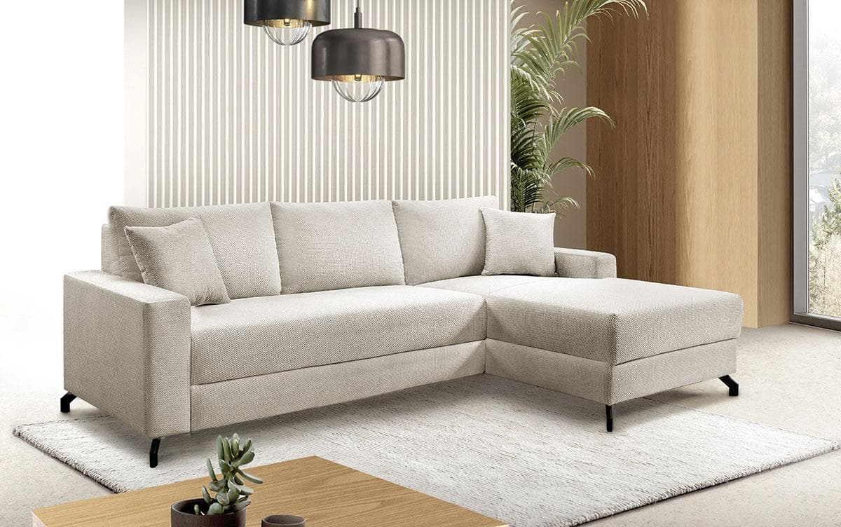 Ecksofa EXXPO 'Quattro' Beige L-Form