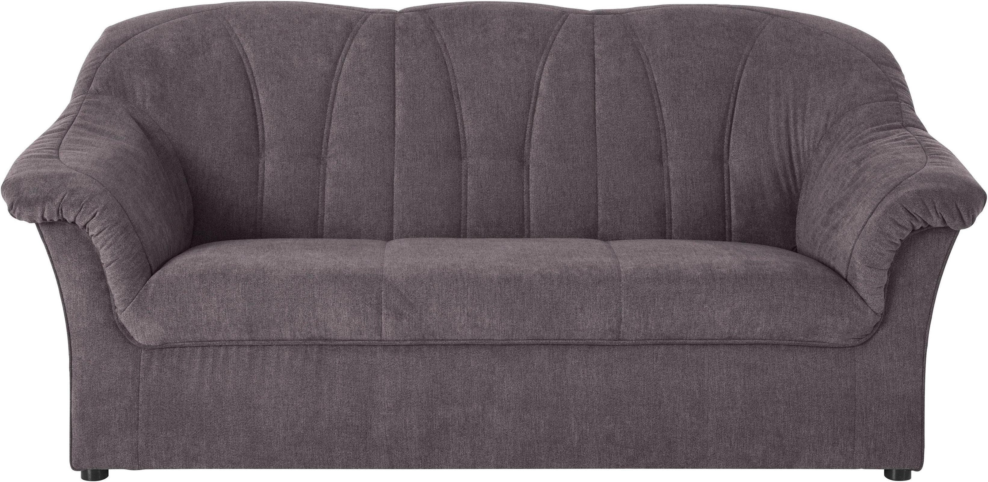 DOMO COLLECTION 3-Sitzer Sofa Pegnitz Grau Microfaser