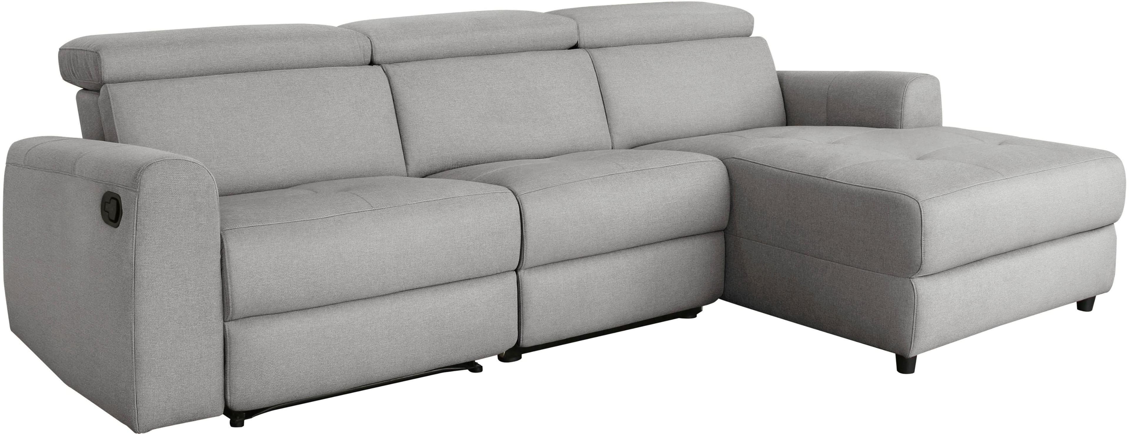 HOME AFFAIRE Ecksofa Sentrano L-Form Grau Relaxfunktion