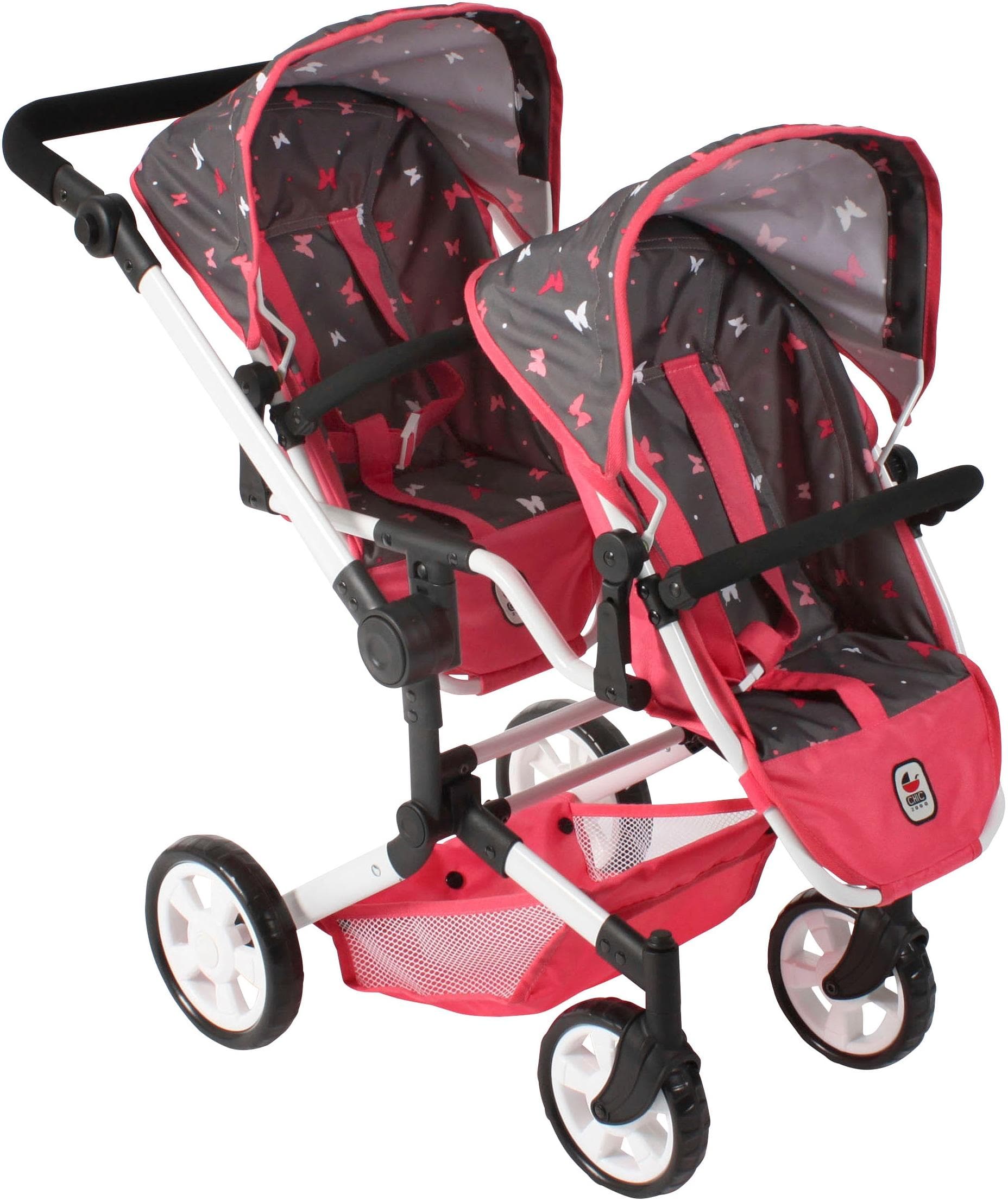 Bayer Chic 2000 Puppen-Zwillingsbuggy Linus Duo Orange