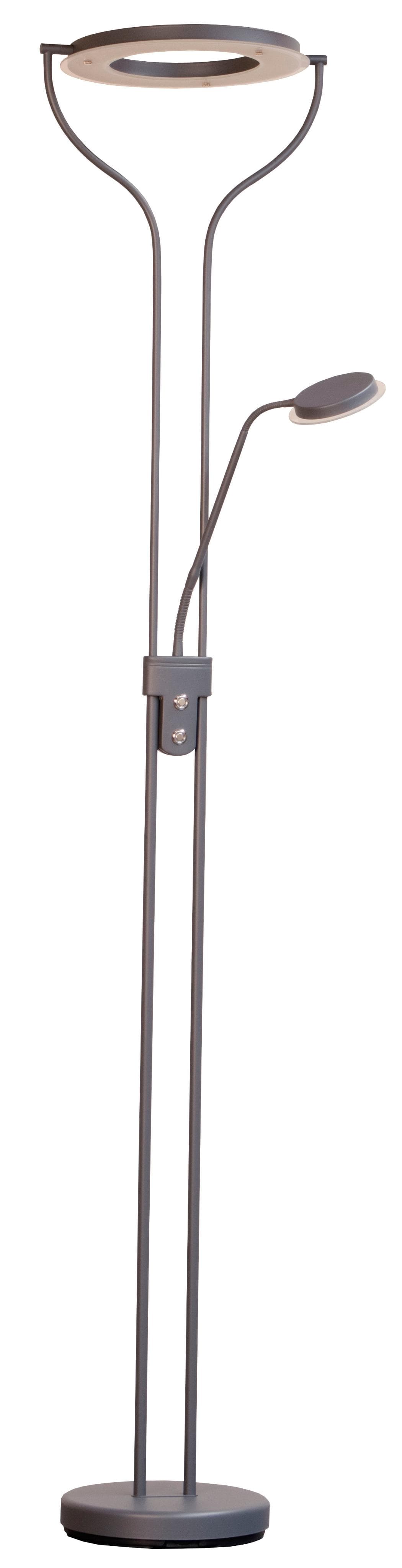 LED-Stehleuchte Davos 180 cm Sandgrau 2-flg. CCT