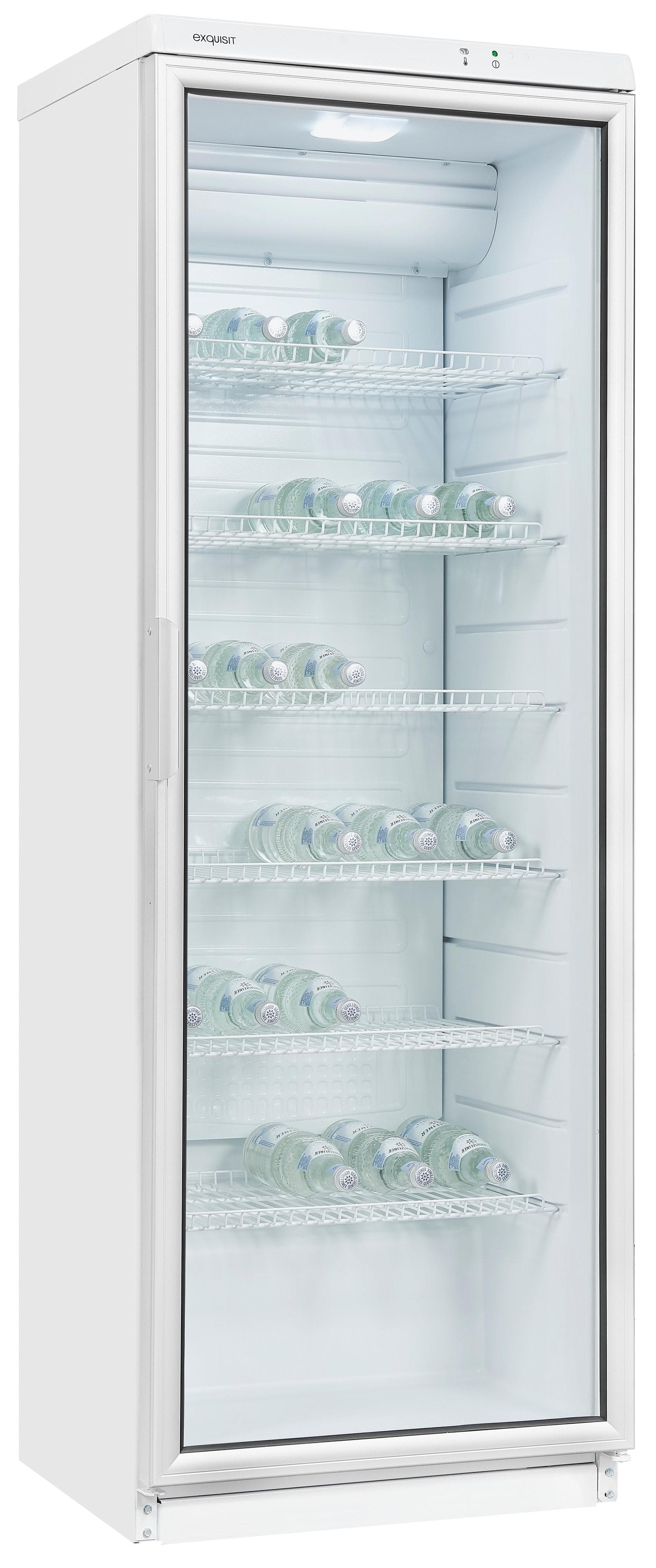 Moderner Getränkekühlschrank in Weiß mit Isolierglas