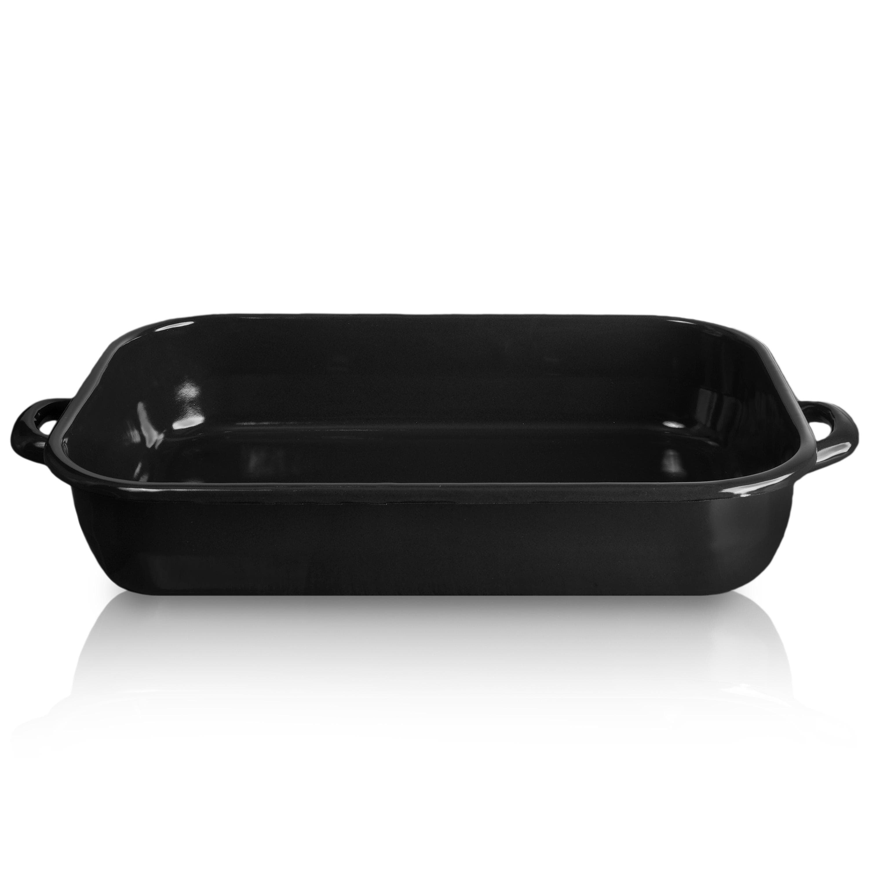 Auflaufform Krüger Emaille Schwarz
