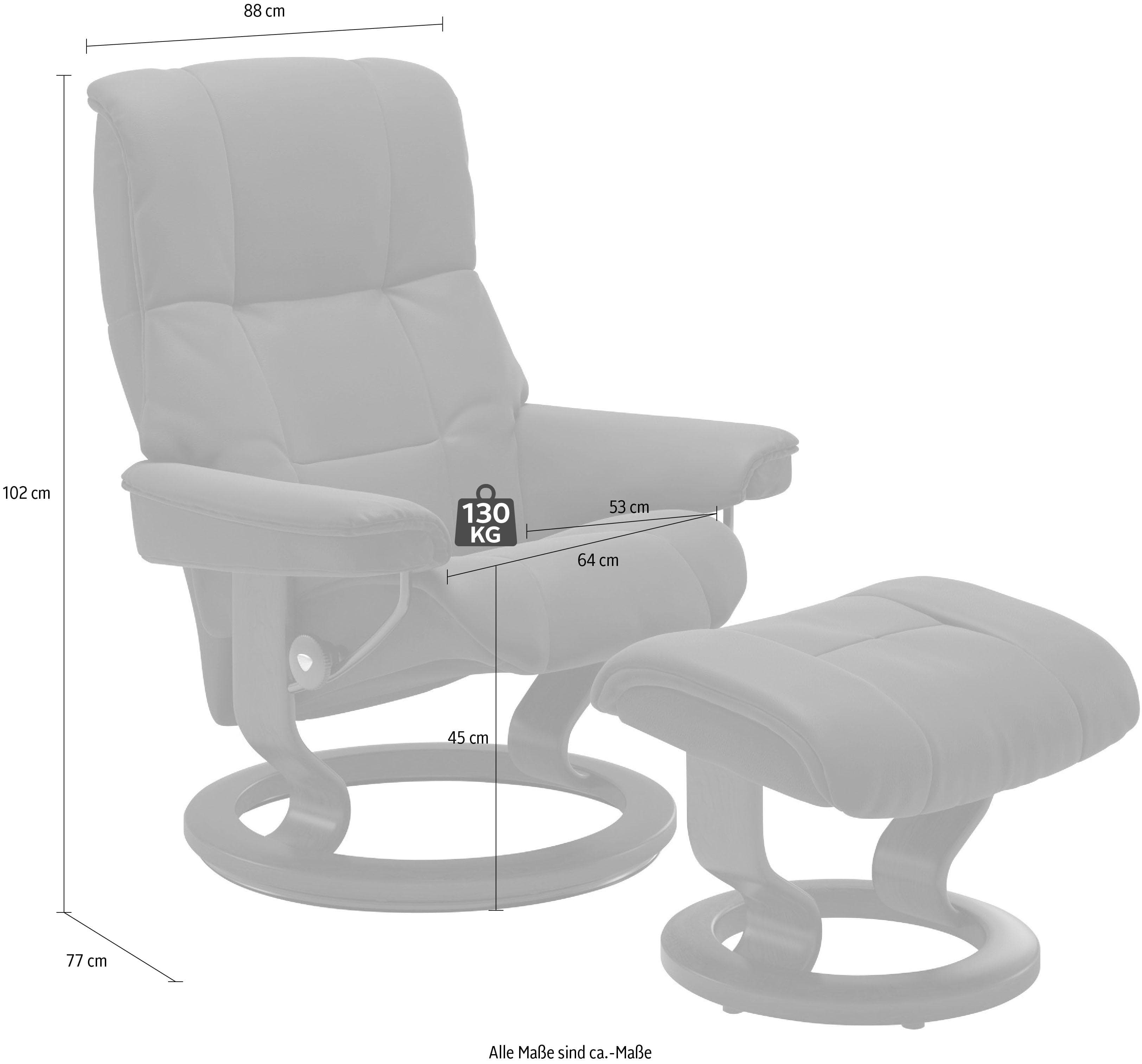 STRESSLESS Mayfair Relaxsessel Grau Microfaser Classic Base