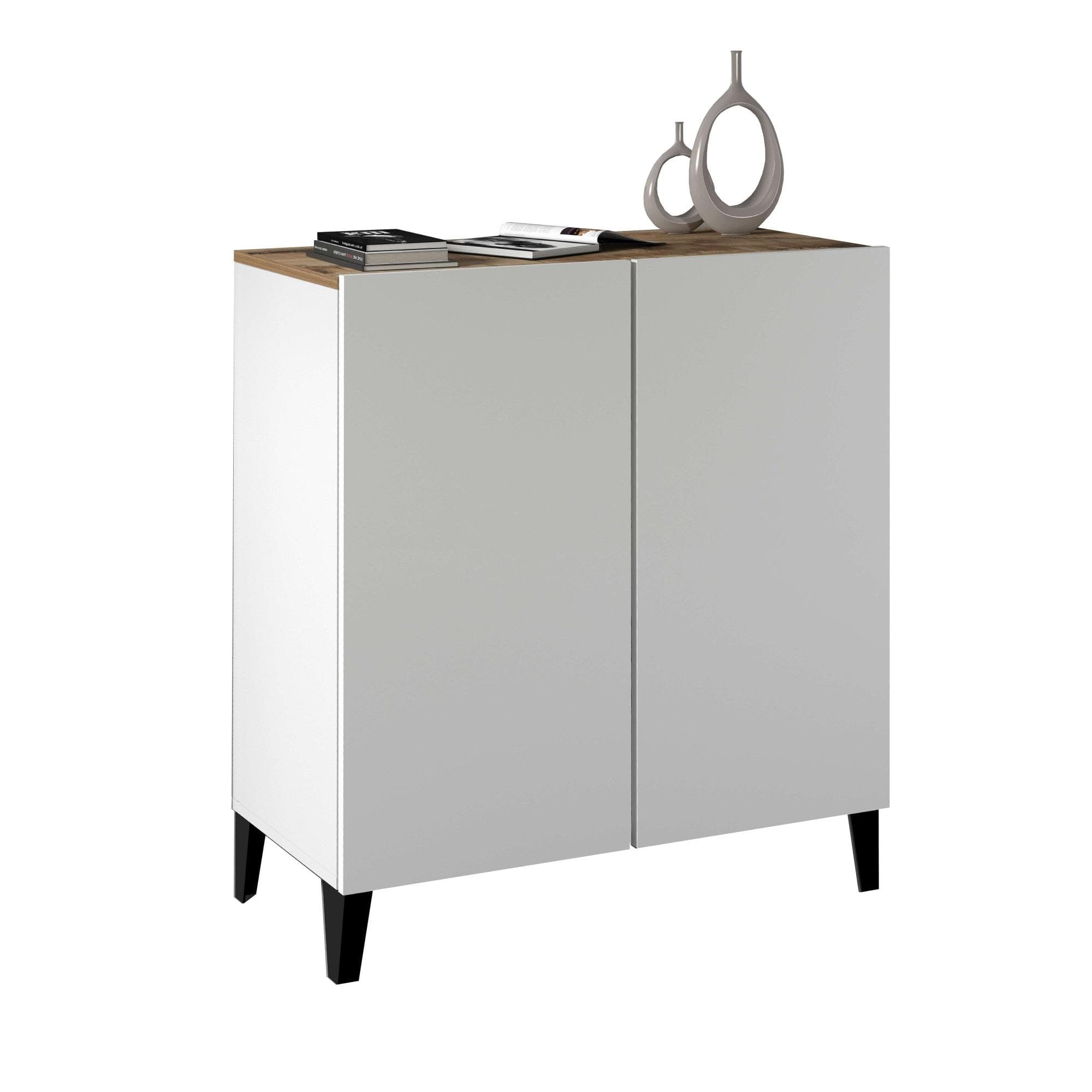 HOME AFFAIRE Aktenschrank Sunrise Weiß Matt 2 Türen