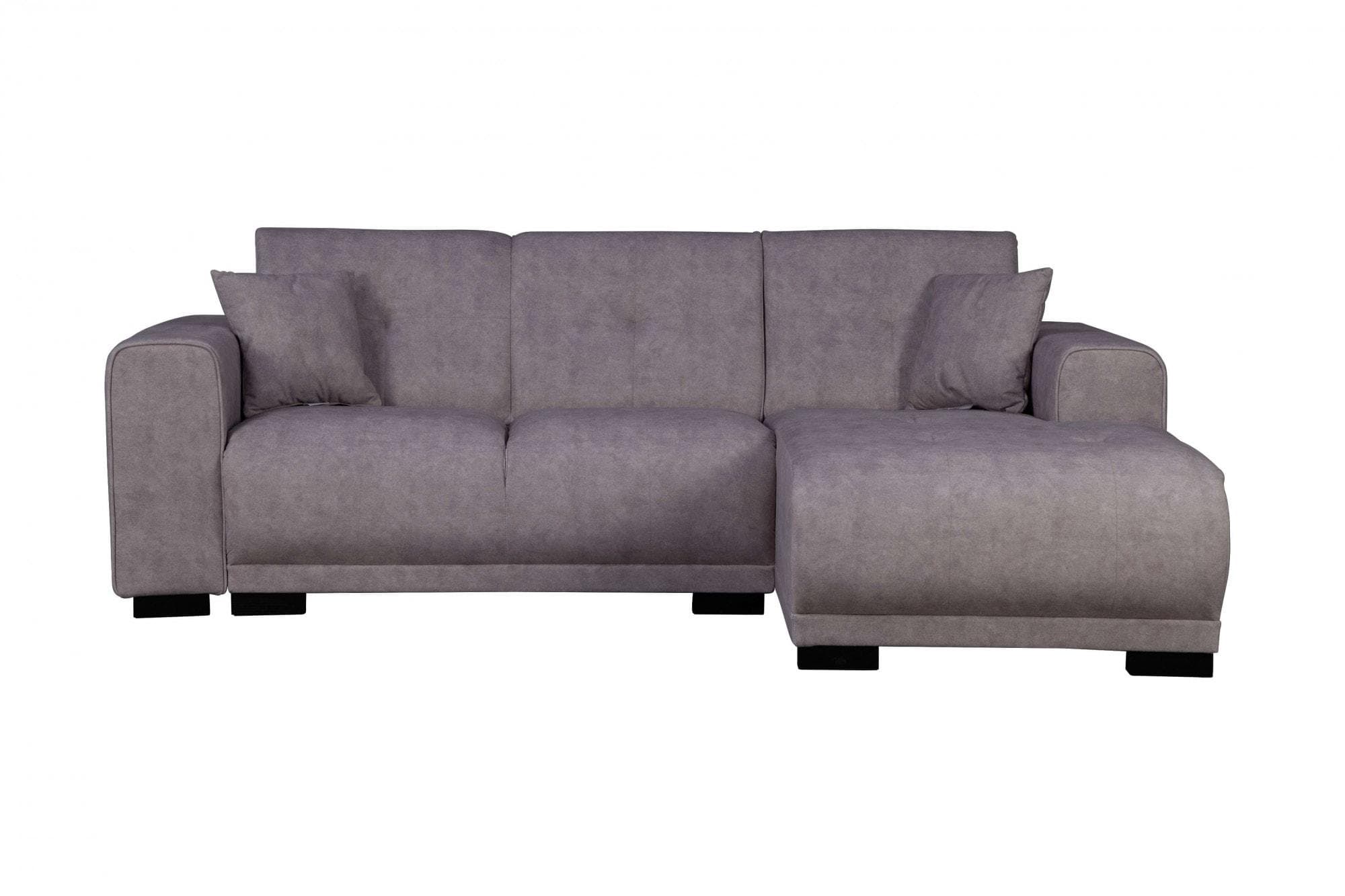 HOME AFFAIRE Ecksofa Langeland L-Form Grau mit Recamiere