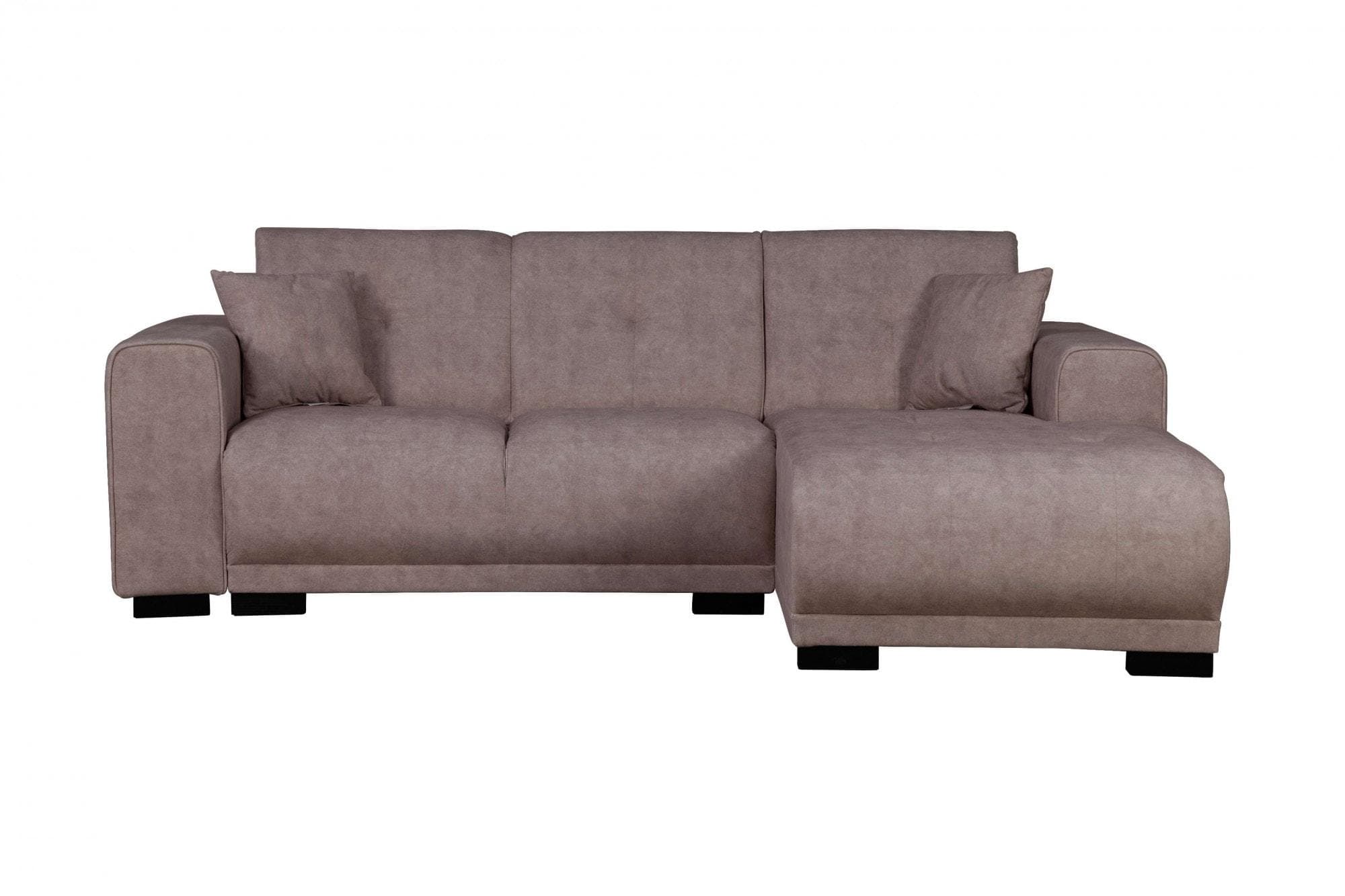 HOME AFFAIRE Ecksofa Langeland L-Form Taupe mit Recamiere