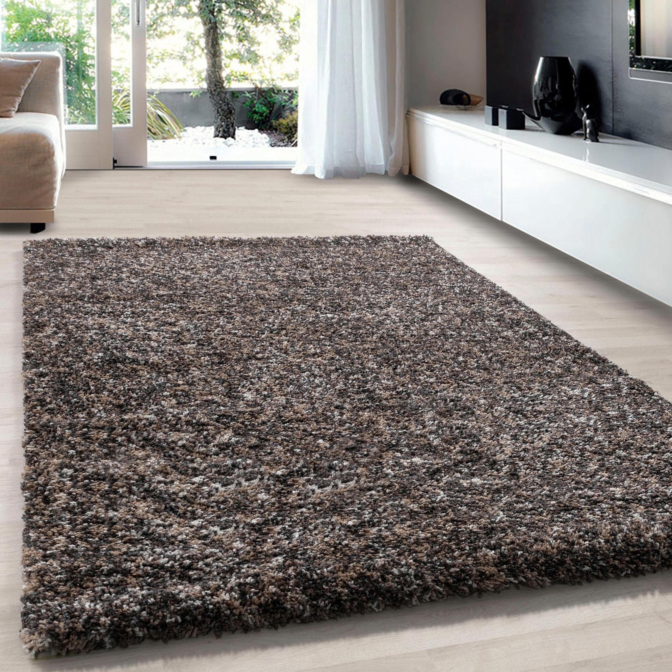 Ayyildiz Teppiche Hochflor-Teppich Enjoy Shaggy, Rechteckig, Meliert, Wohnzimmer