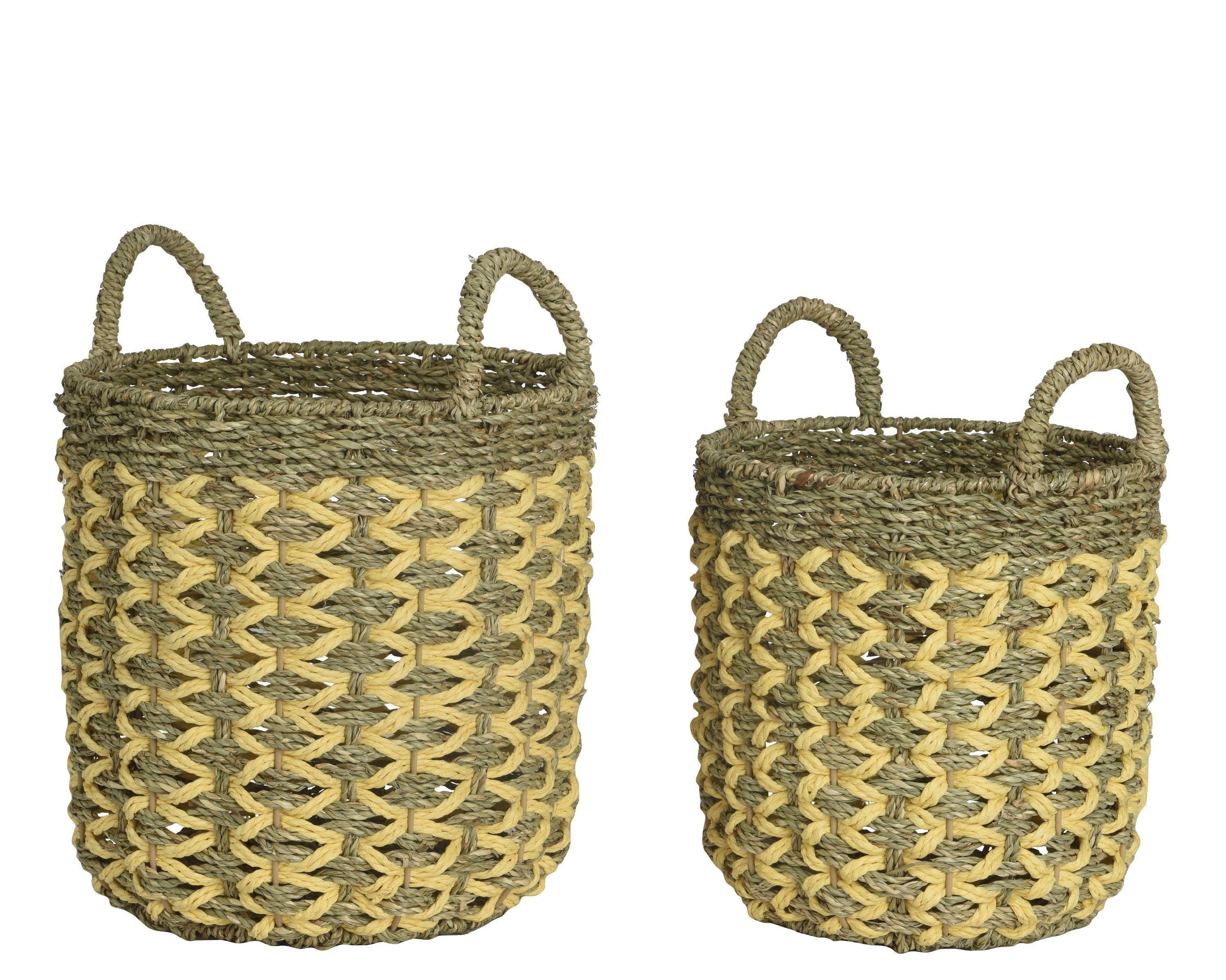 Korb aus Papier mit Henkel