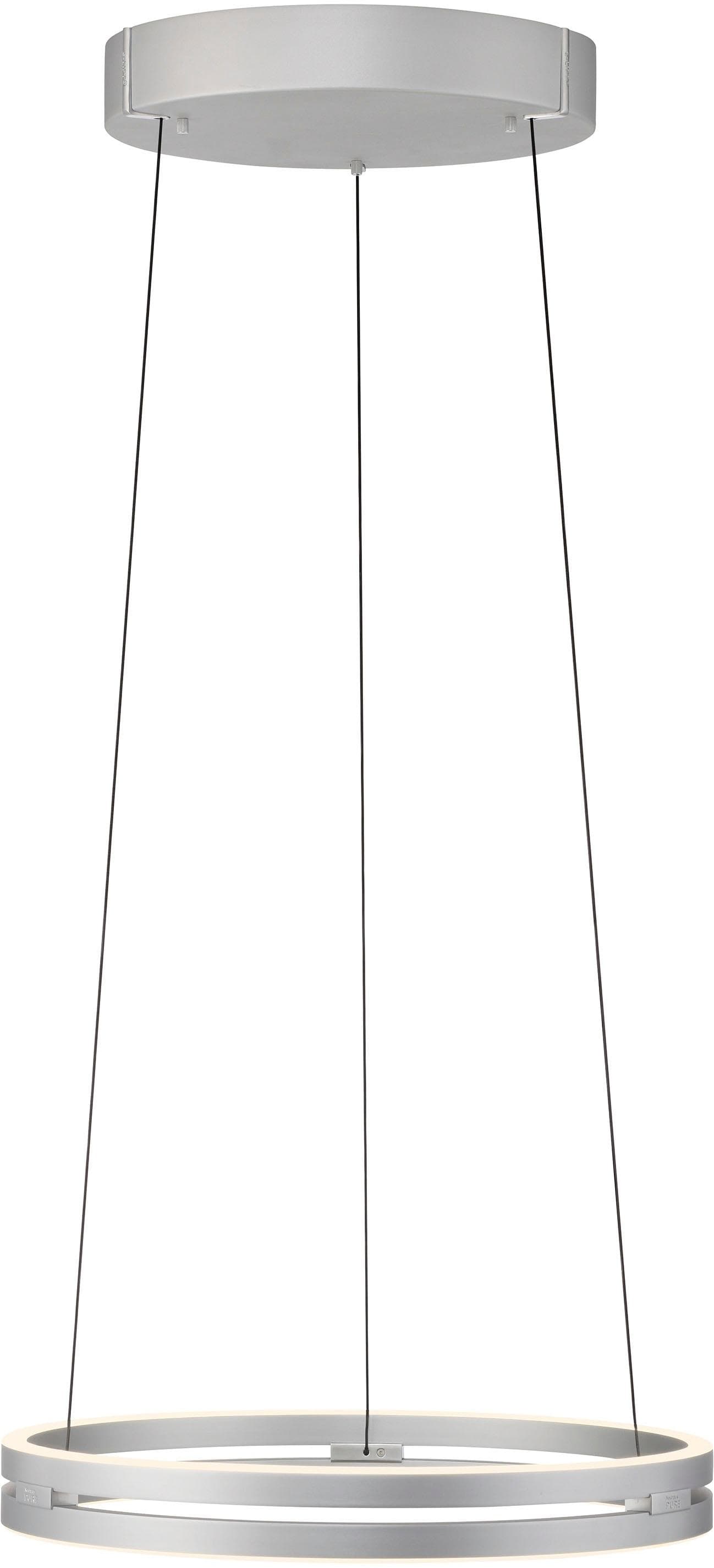 LED-Hängeleuchte PURE E-Loop Stone Aluminium CCT