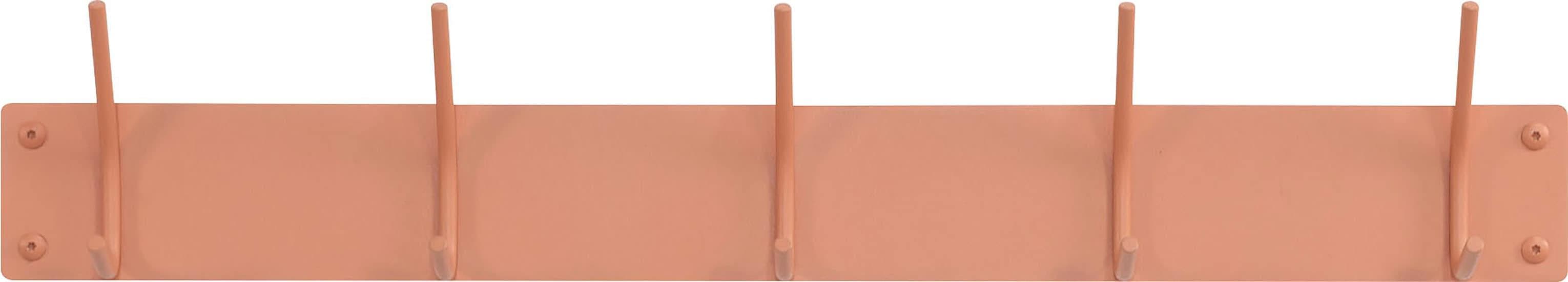 Garderobenhaken SPINDER DESIGN - Rosa, 5 Haken, Metall