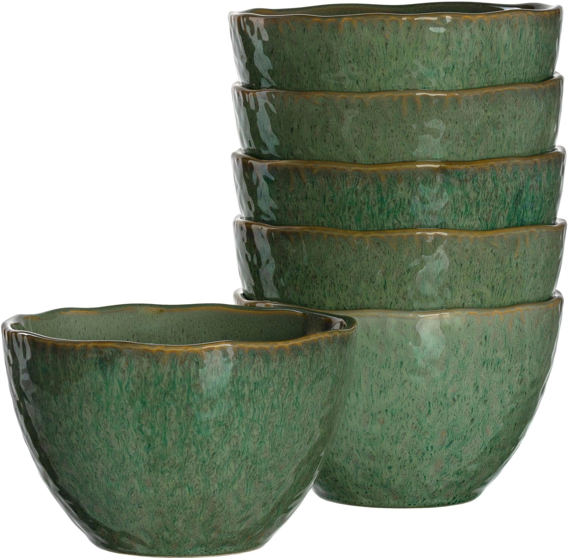 Leonardo Keramikschalen Matera 15,3 cm 6er Set Blau