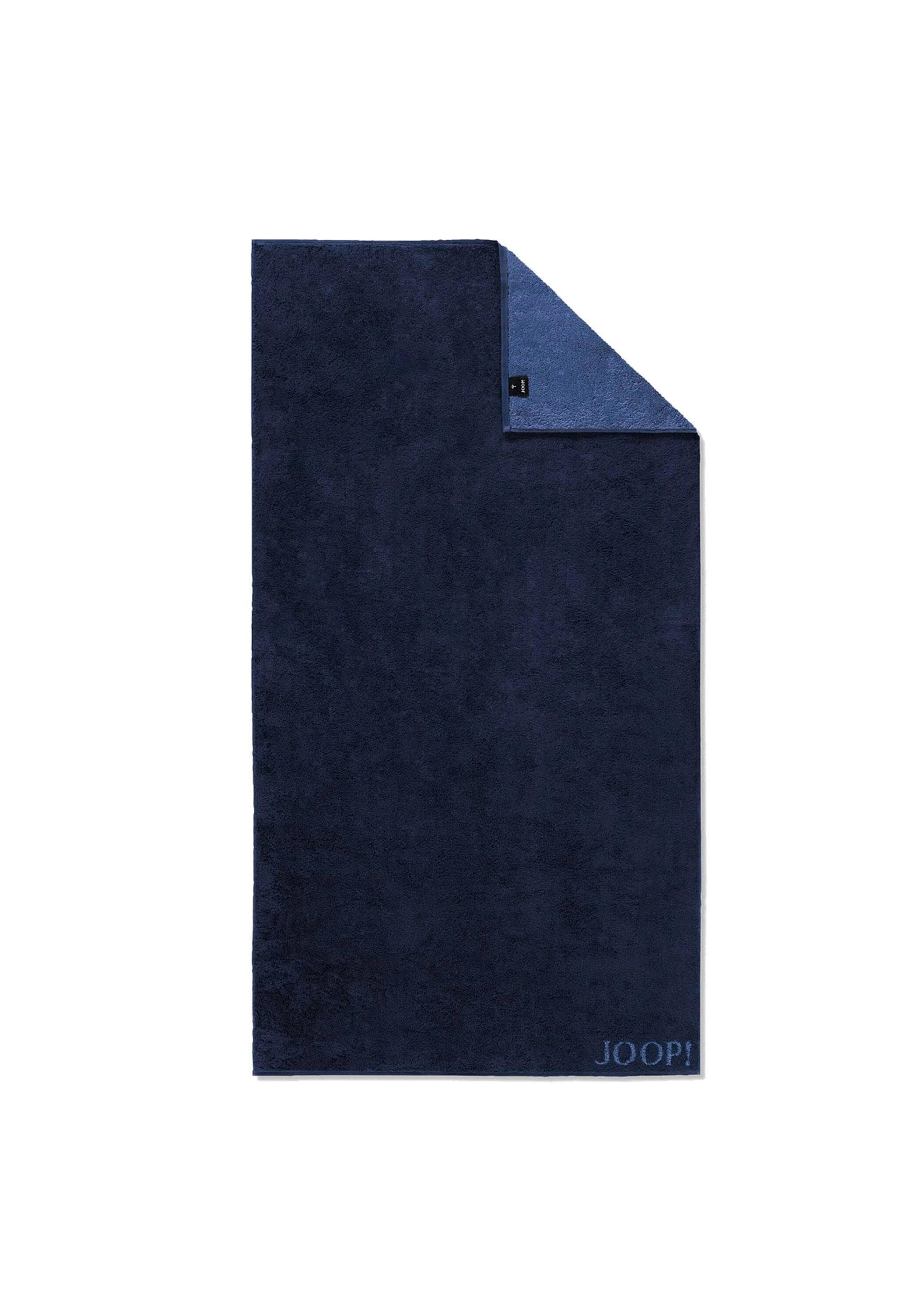 JOOP! Classic Duschtücher: Navy Baumwolle Doubleface Badetuch