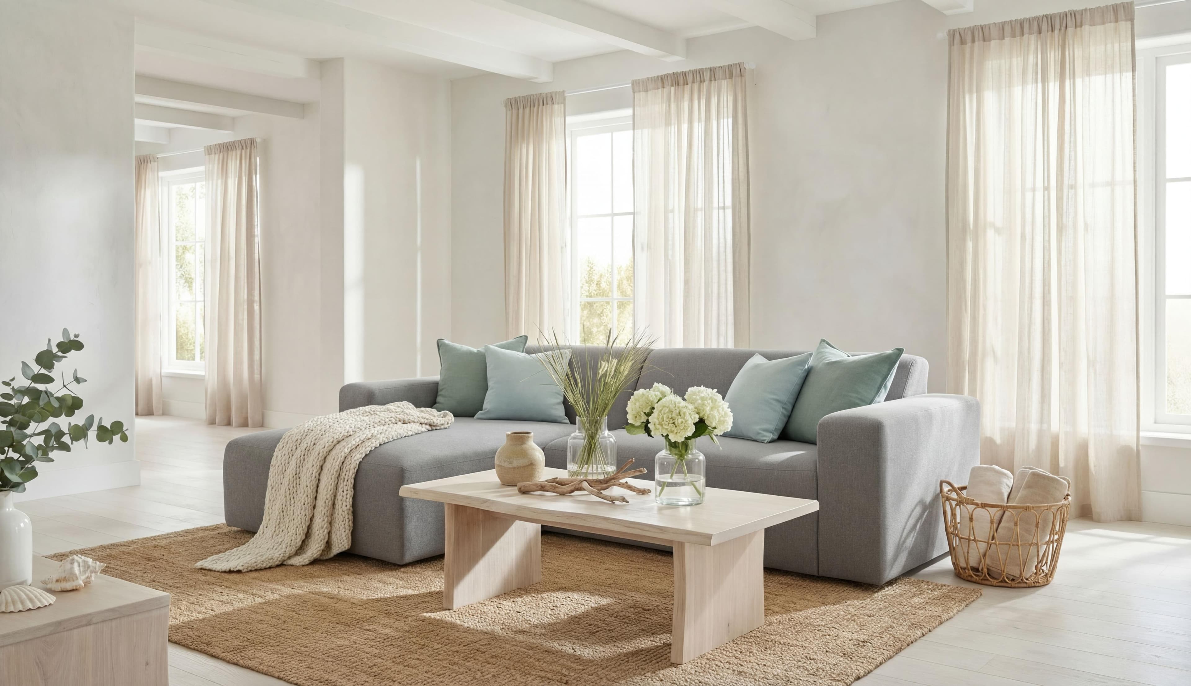 Cord-Ecksofa in L-Form mit Webstoffbezug