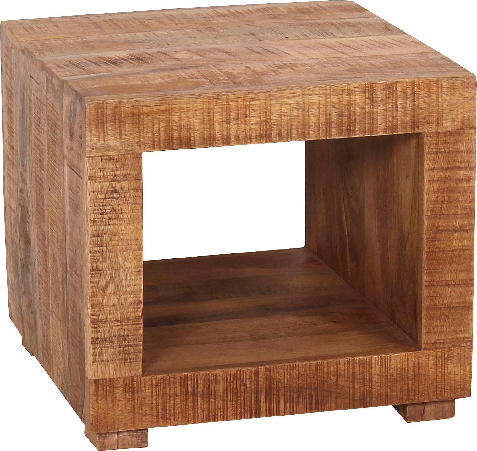 Möbilia Couchtisch Titlis aus Massivholz Beige