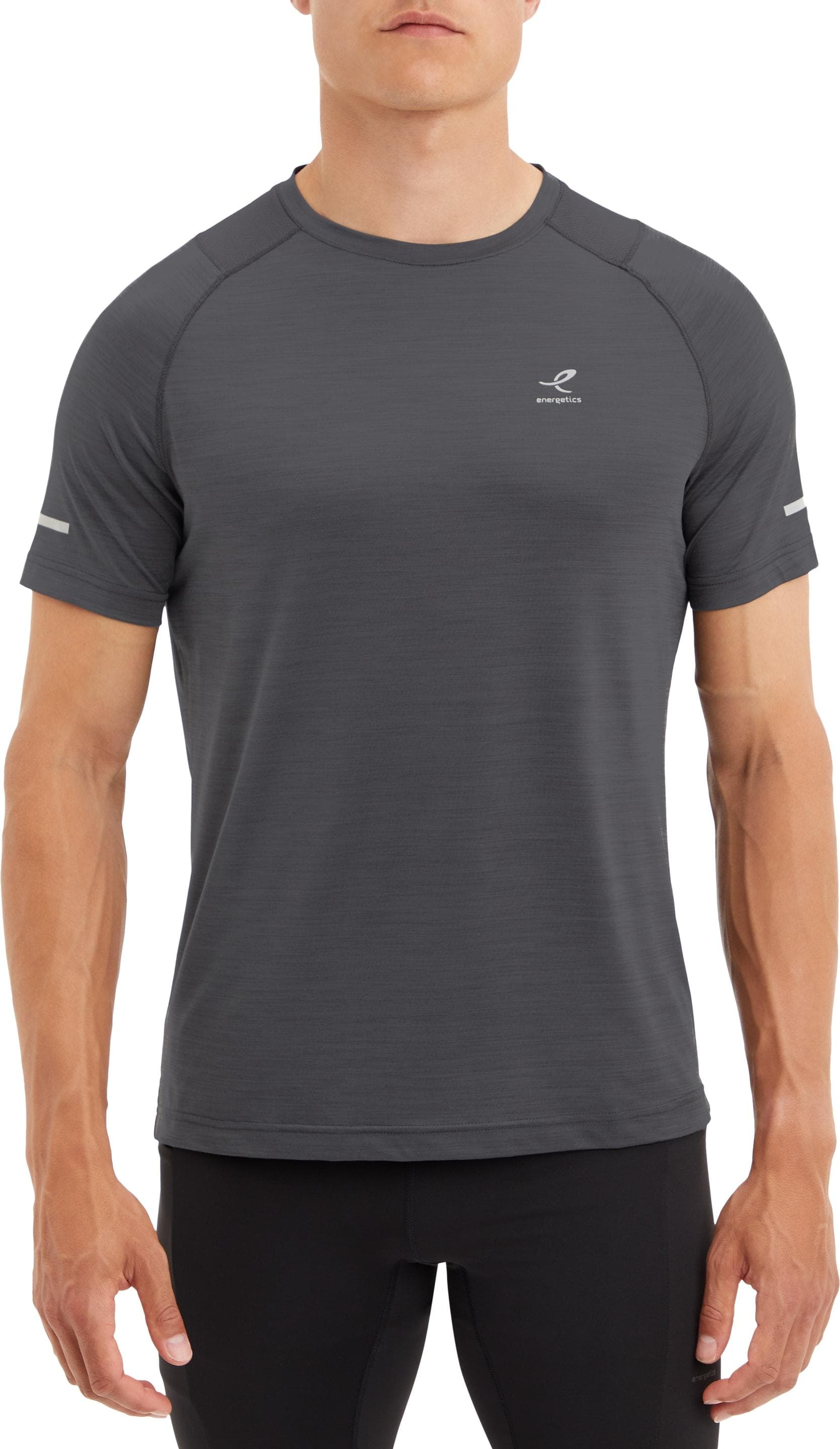ENERGETICS Herren Laufshirt Ailo SS M - Grau Melange