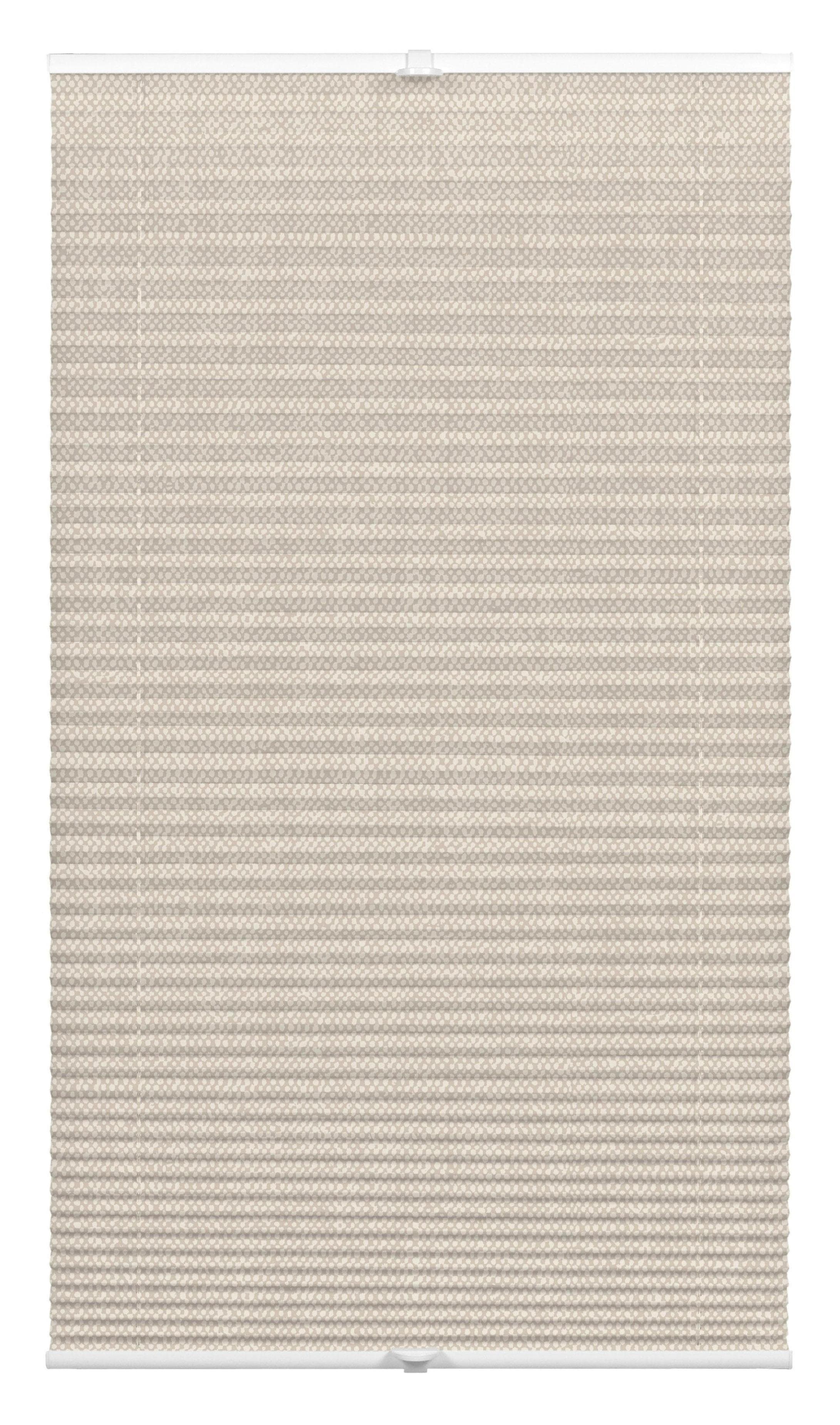 Wohnidee Plissee Beige mit 2 Bedienschienen 50x130cm Polyester