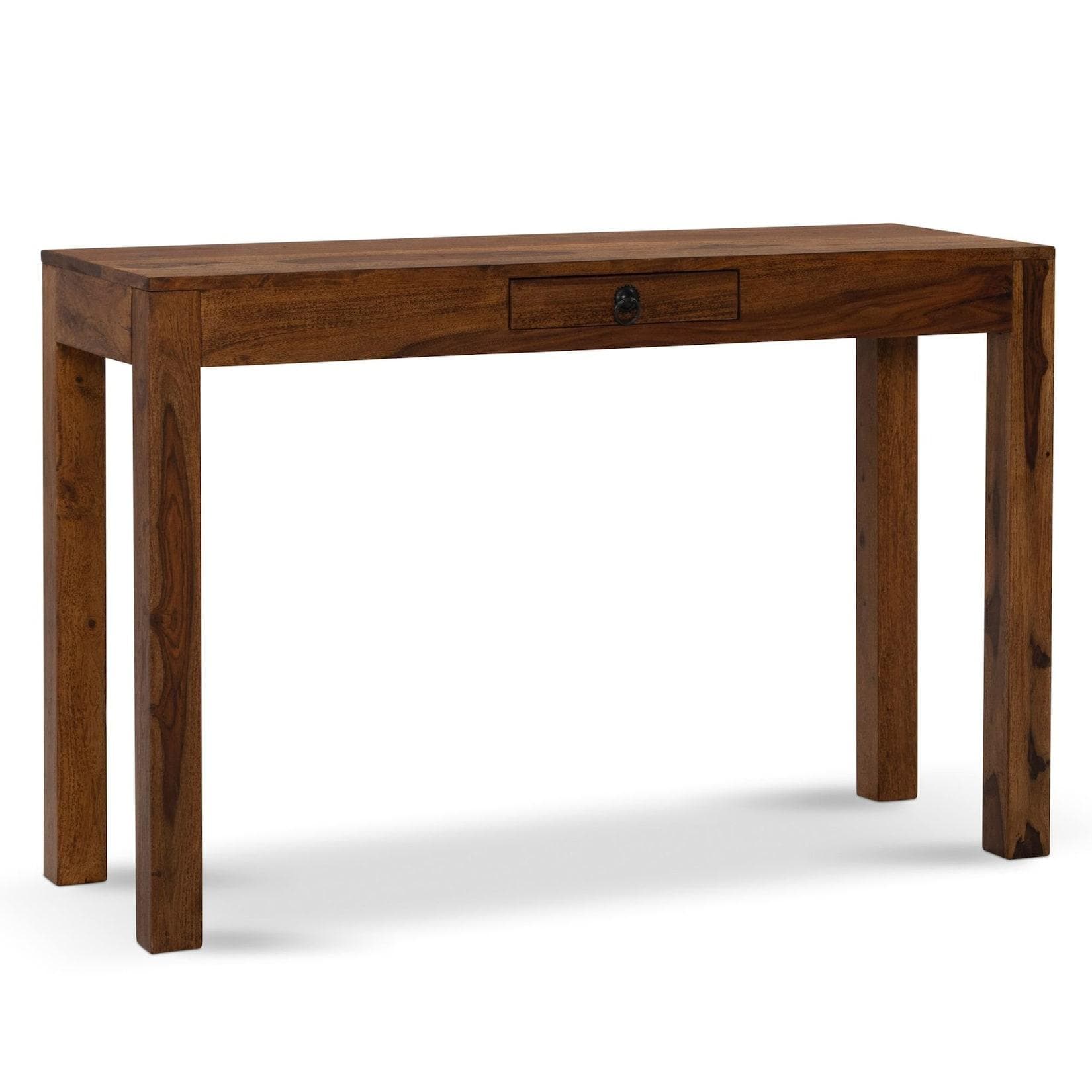 Kadima Design Schreibtisch Kompakt Massivholz Dunkelbraun