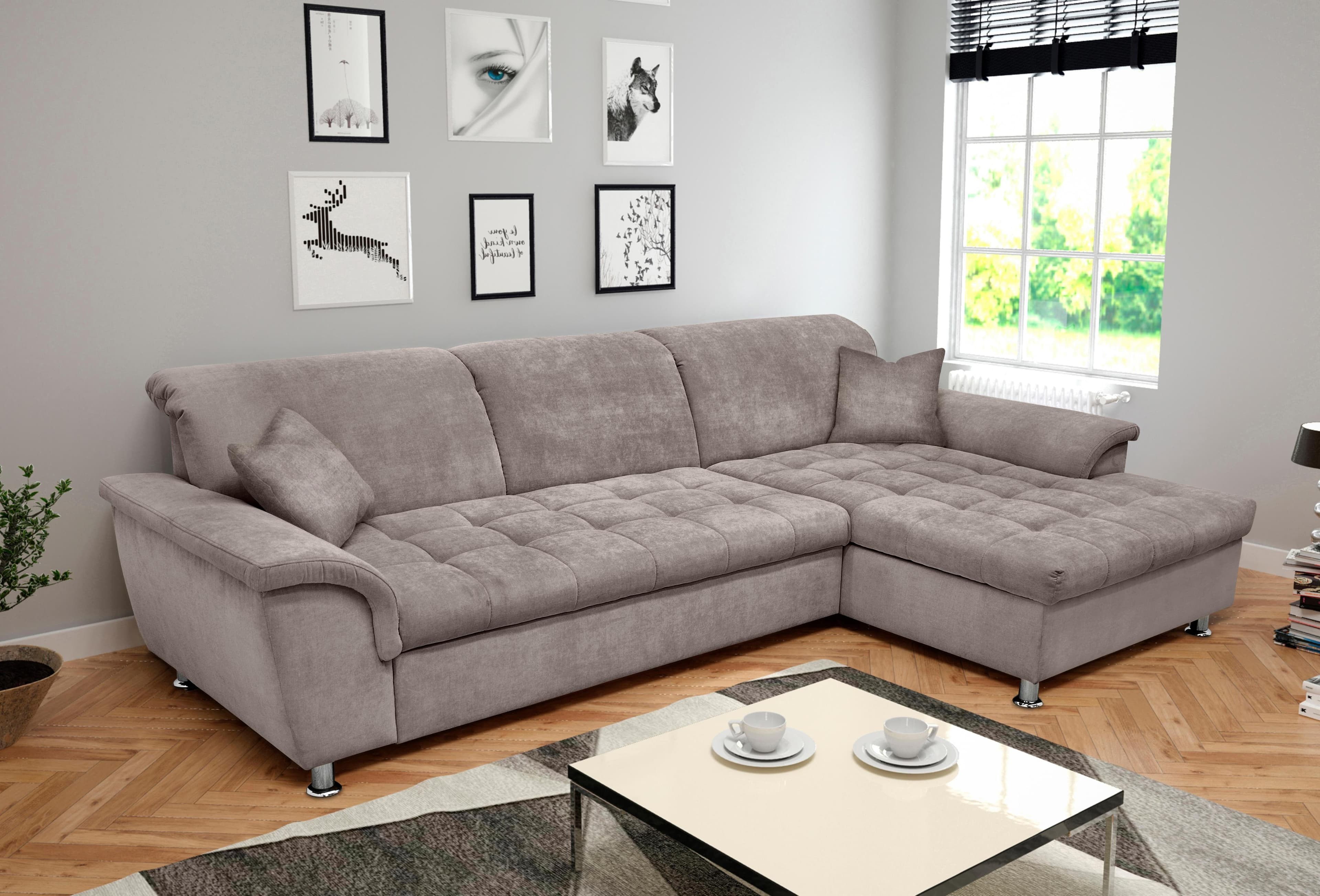 Ecksofa L-Form mit Steppung und optionalen Funktionen