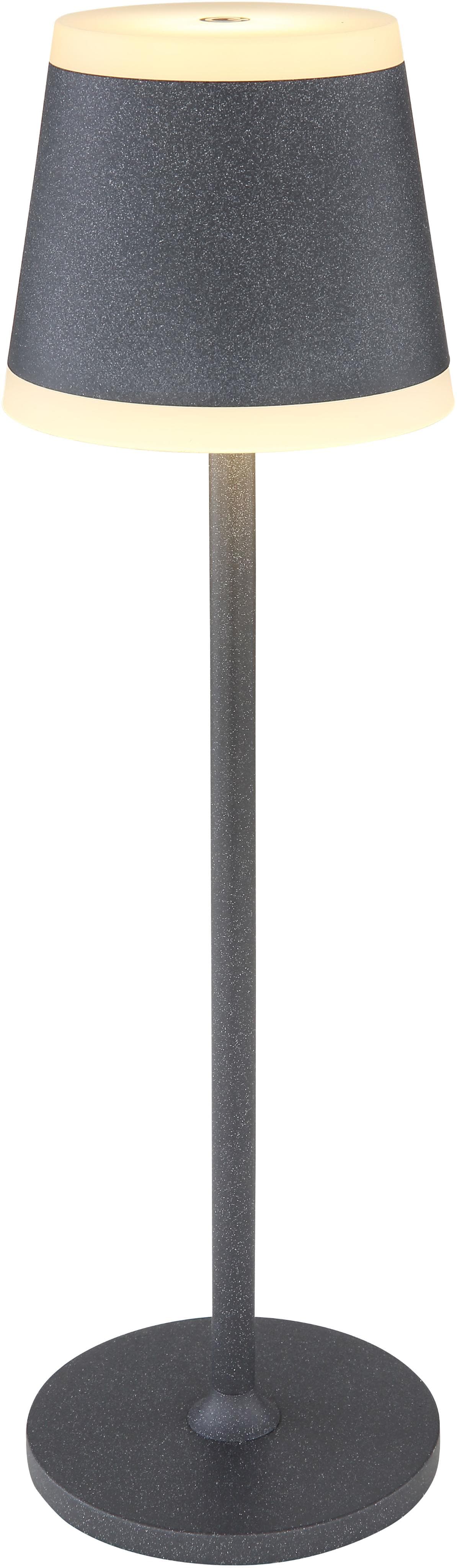 GLOBO LIGHTING LED Tischleuchte RIDLEY grau matt Touchdimmer