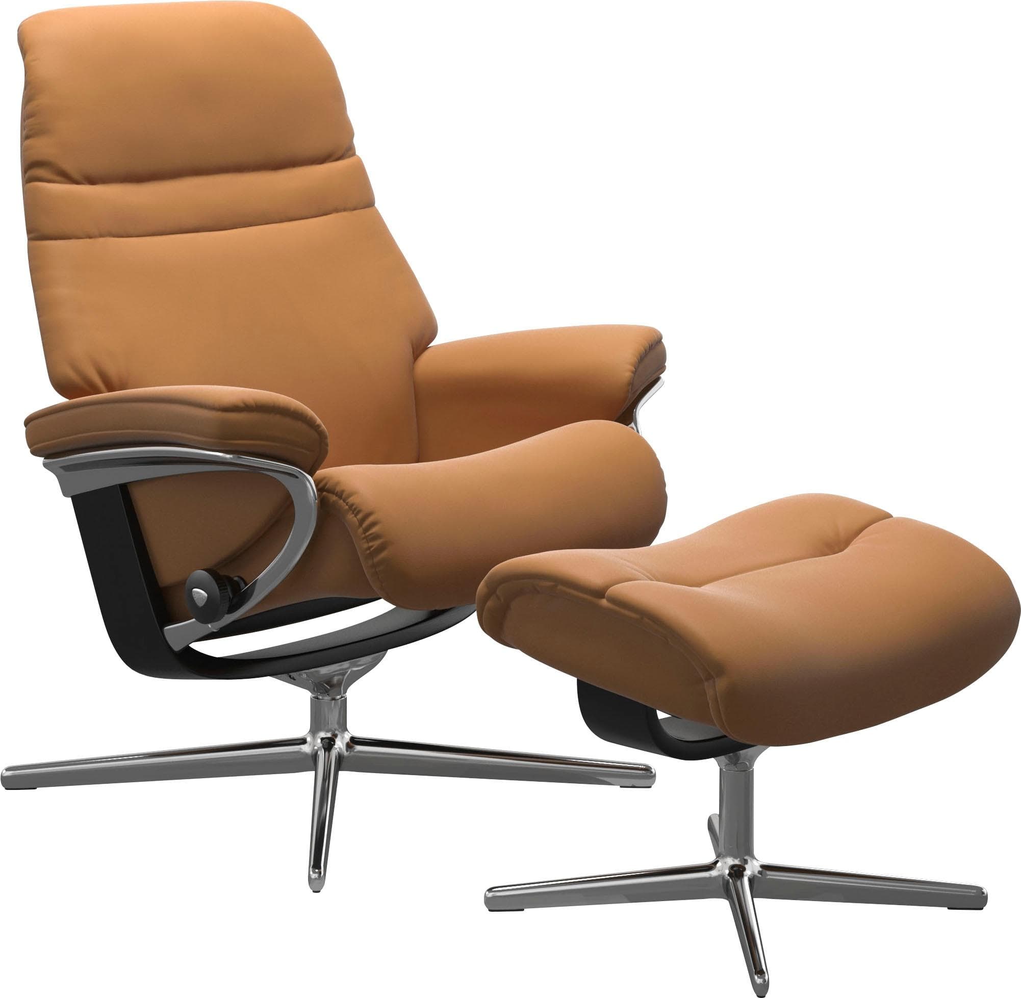 STRESSLESS Sunrise Relaxsessel Braun Leder Cross Base