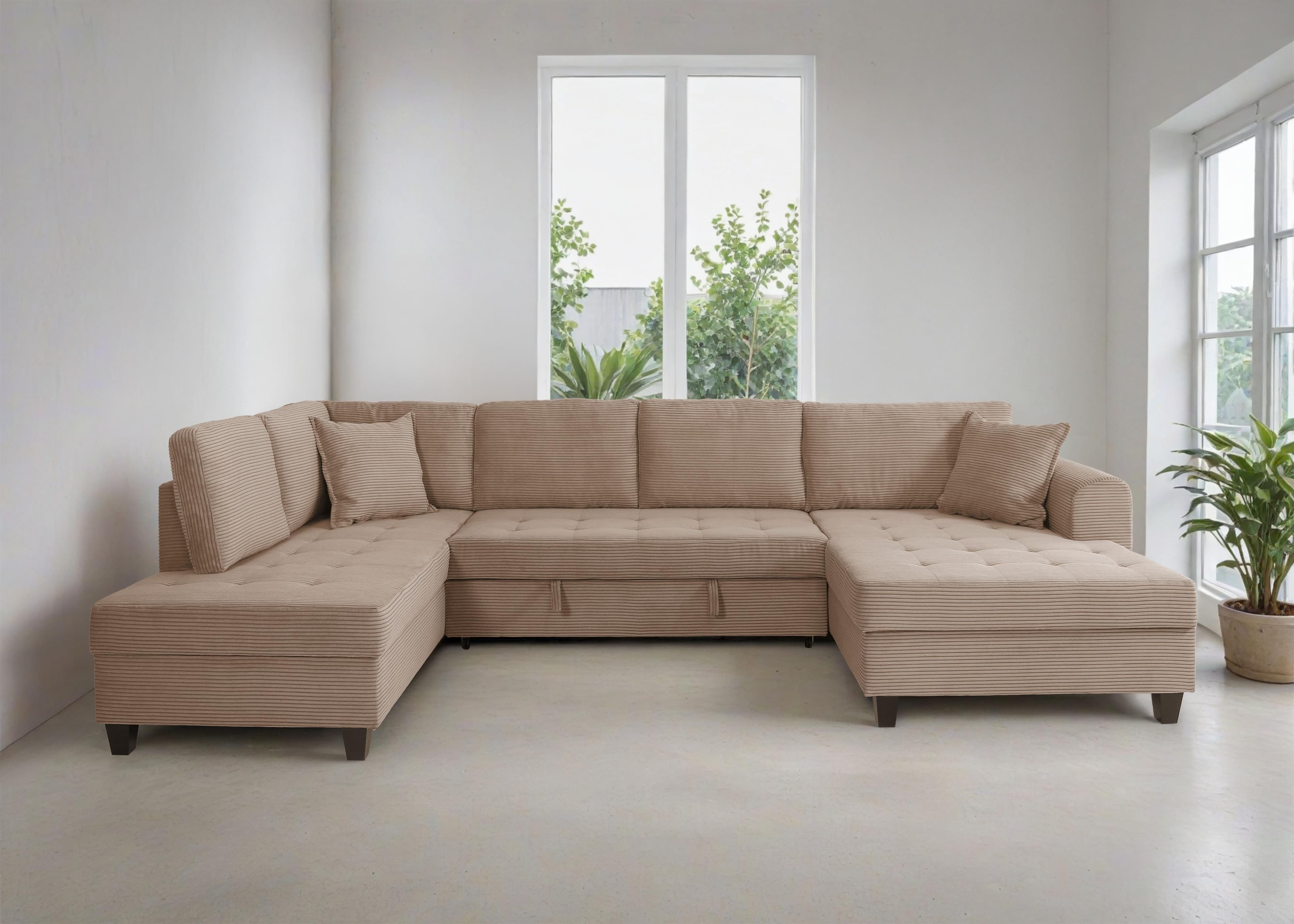 Wohnlandschaft TRENDS BY HG Moritz U-Form Toffee