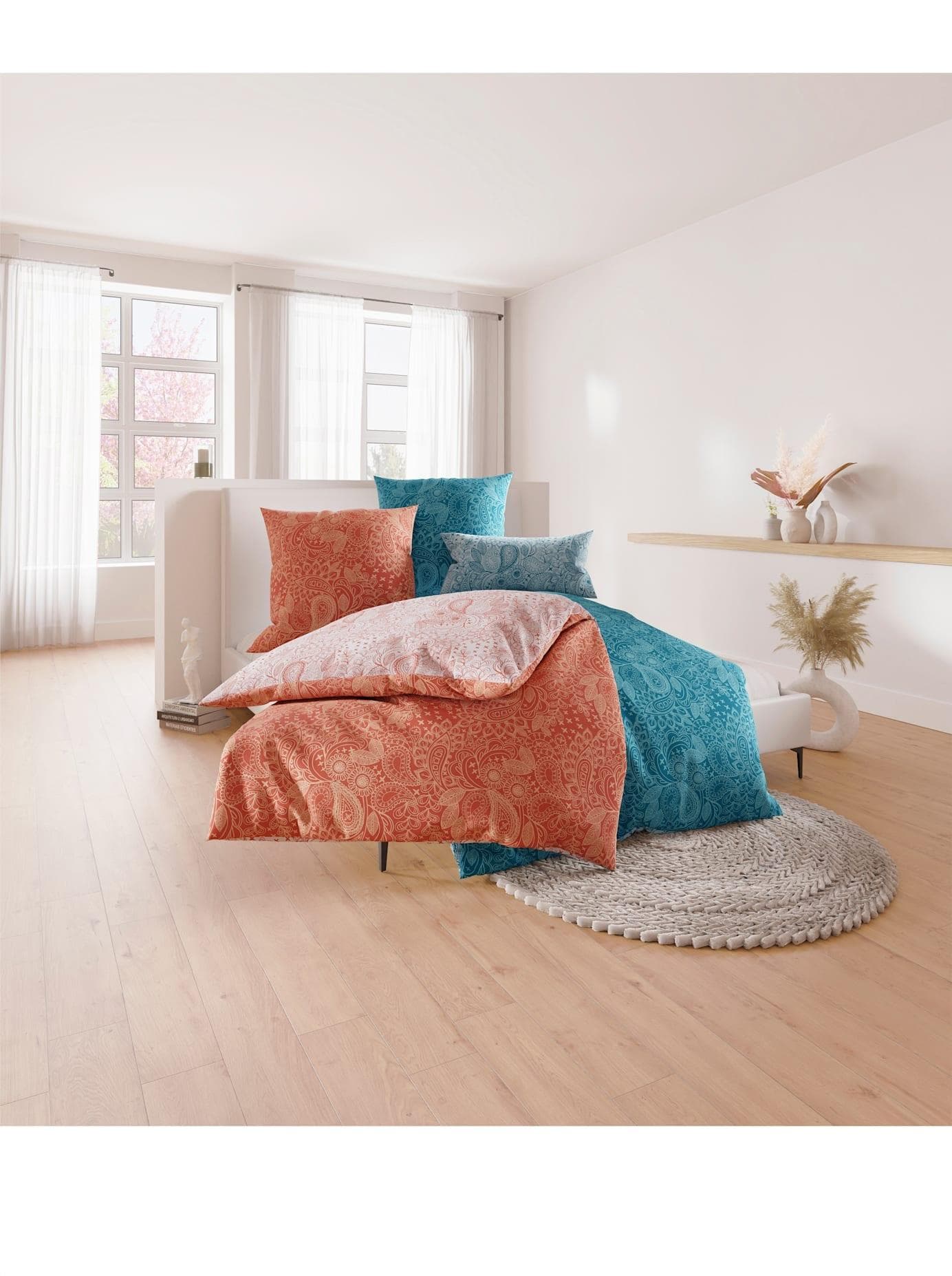 Witt Bettwäsche Feinbiber Orange S0UD30EM