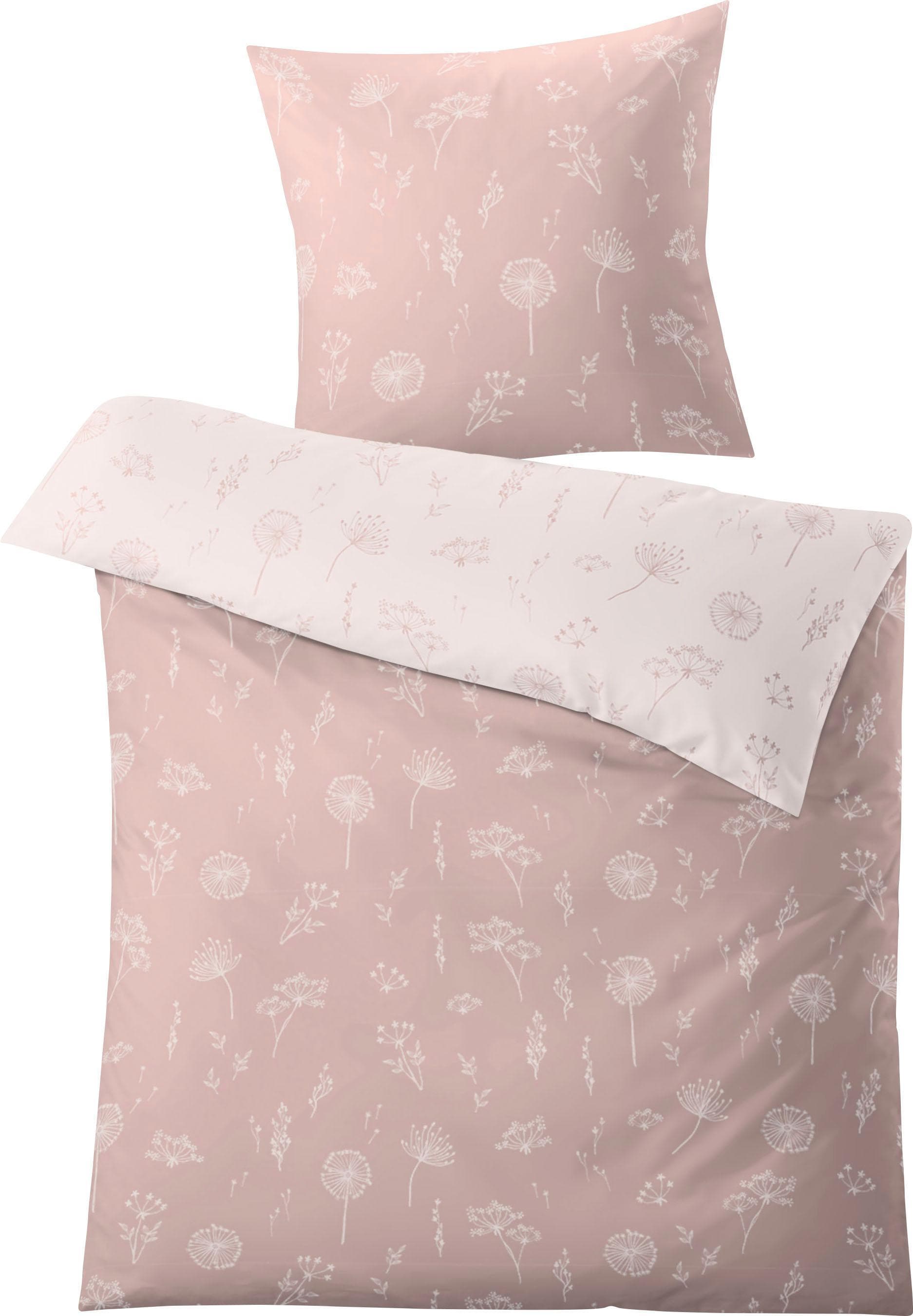 Kleine Wolke Wendebettwäsche Leone Rosa Mako-Satin