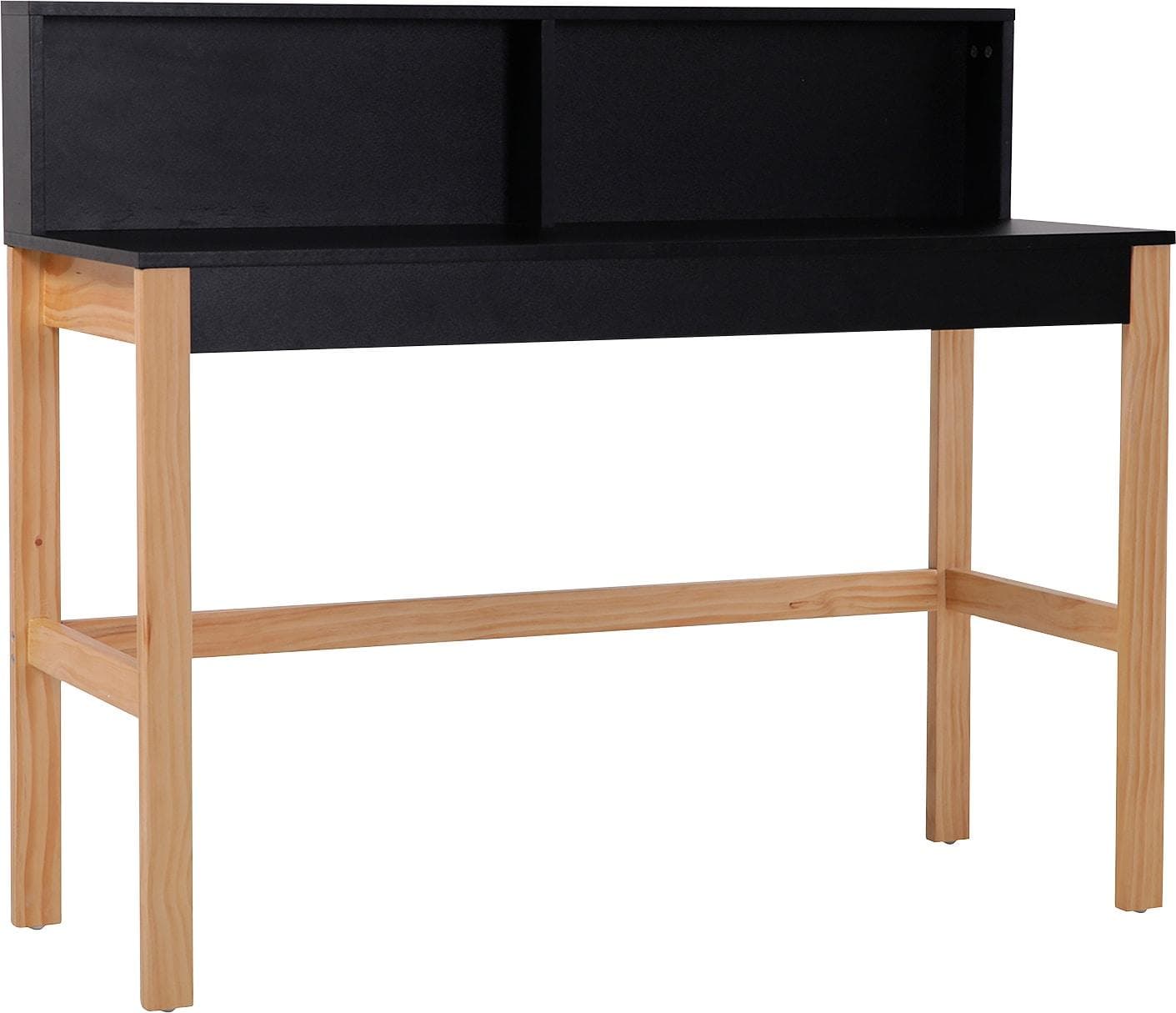 Schreibtisch INOSIGN "Melia" Schwarz, Pinienholz, 120x45x101 cm