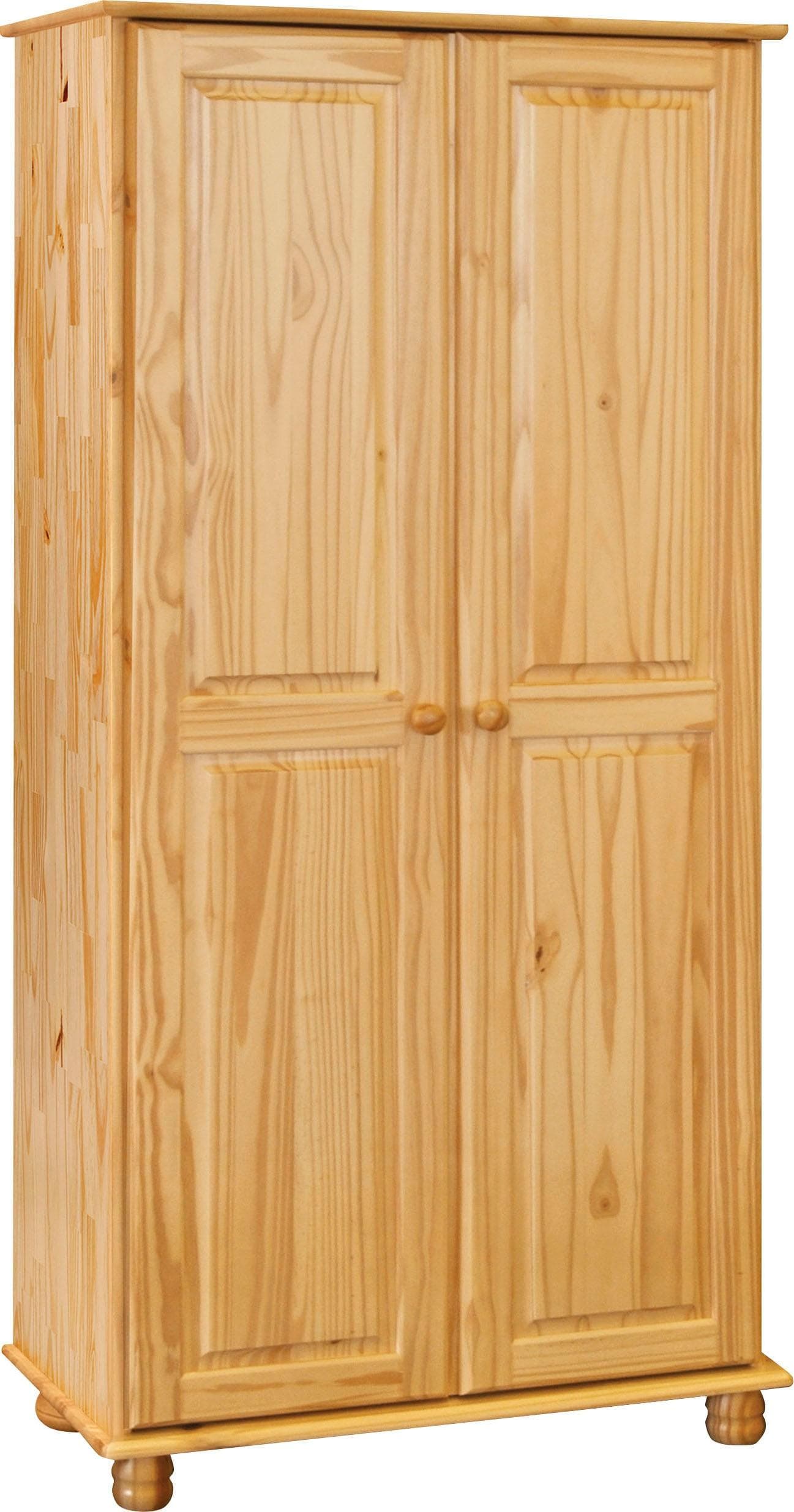 MÖBILIA Kleiderschrank Chur Massivholz Kiefer Beige