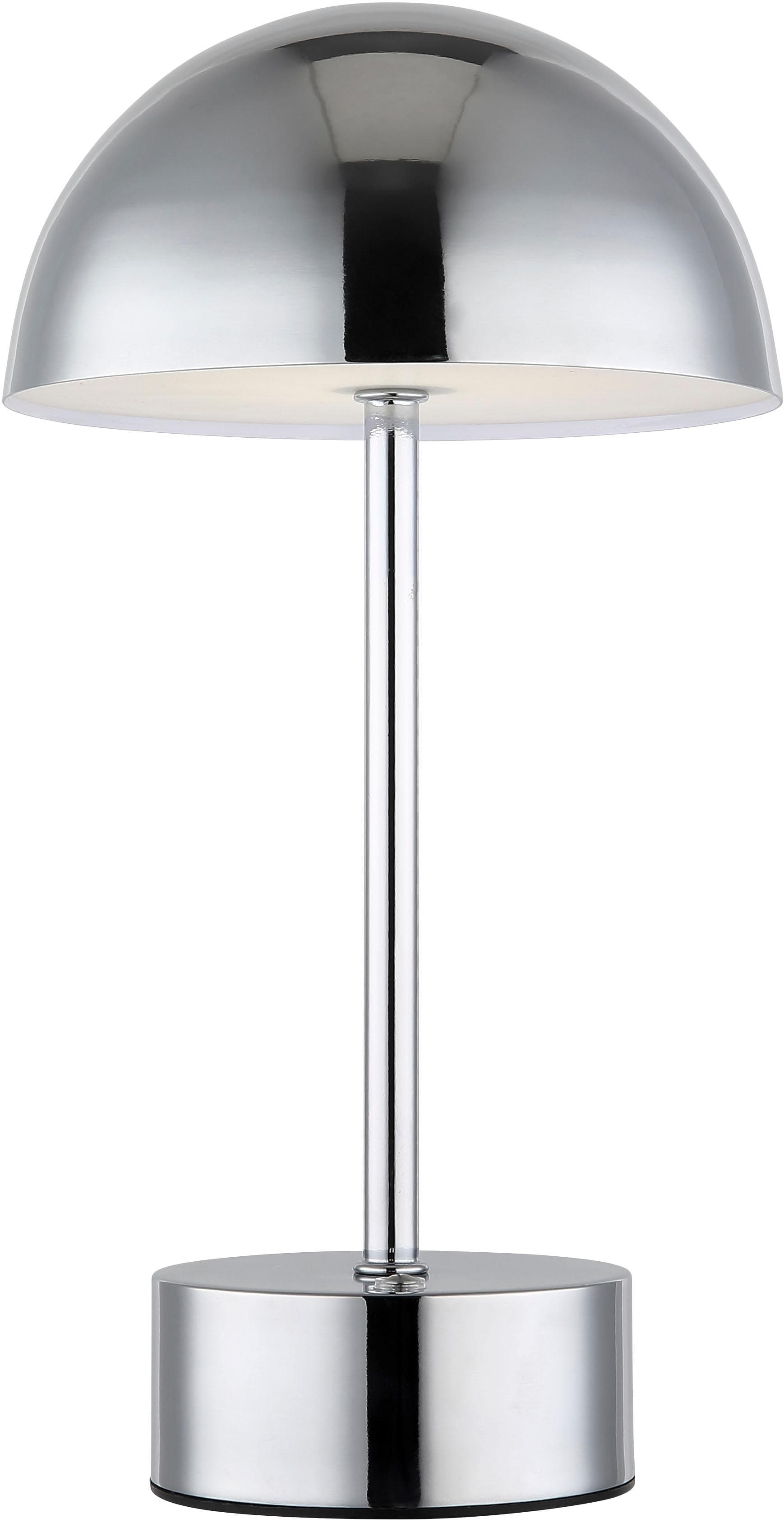 Moderne LED Tischleuchte in Chromfarben