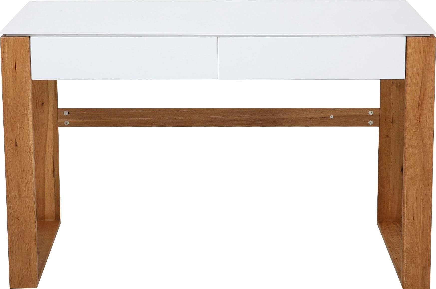 Schreibtisch ANDAS Herdis Weiß MDF Eiche