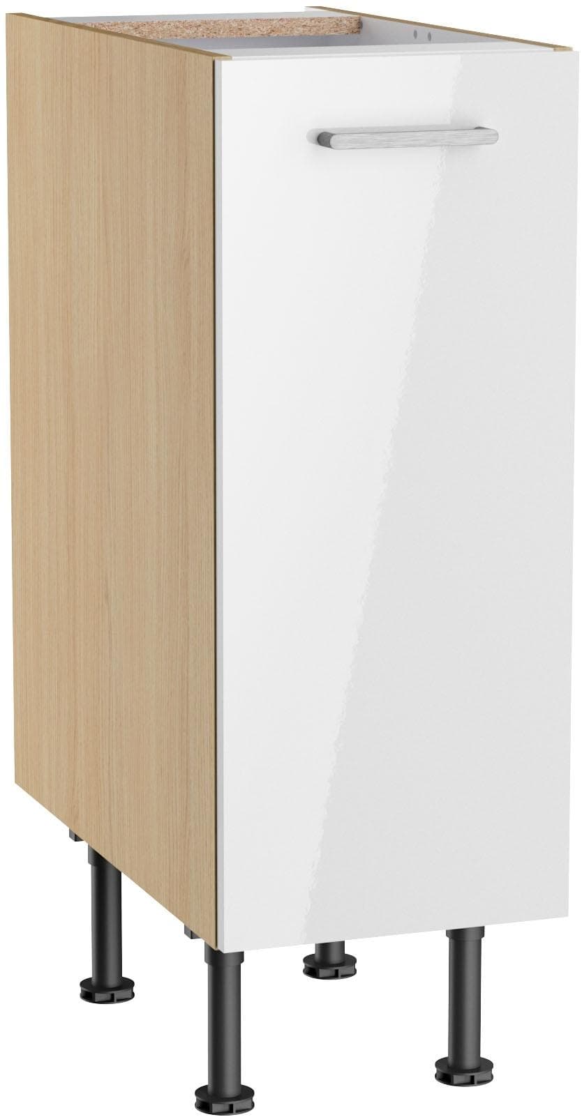 Optifit Unterschrank KS-Lucy Weiß Glanz Eiche Hell