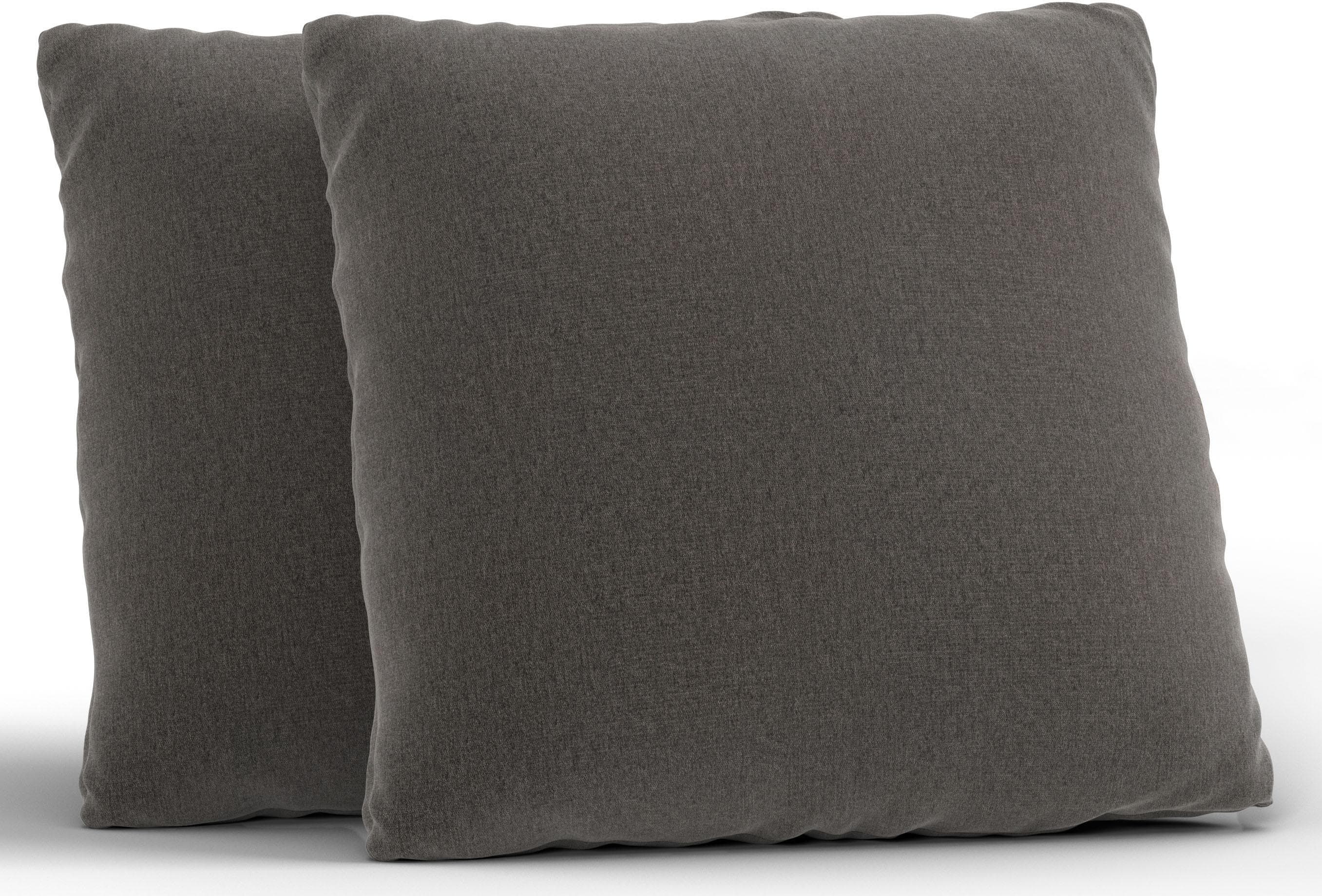 SIT & MORE Sofakissen Jazz 2er Set Braun 50x50 cm