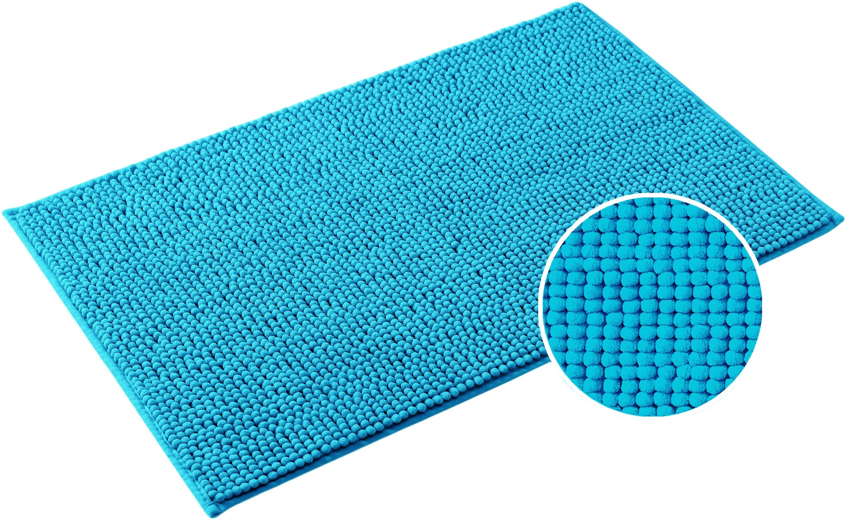 Badematte Vanessa Chenille Türkis 60x100 cm