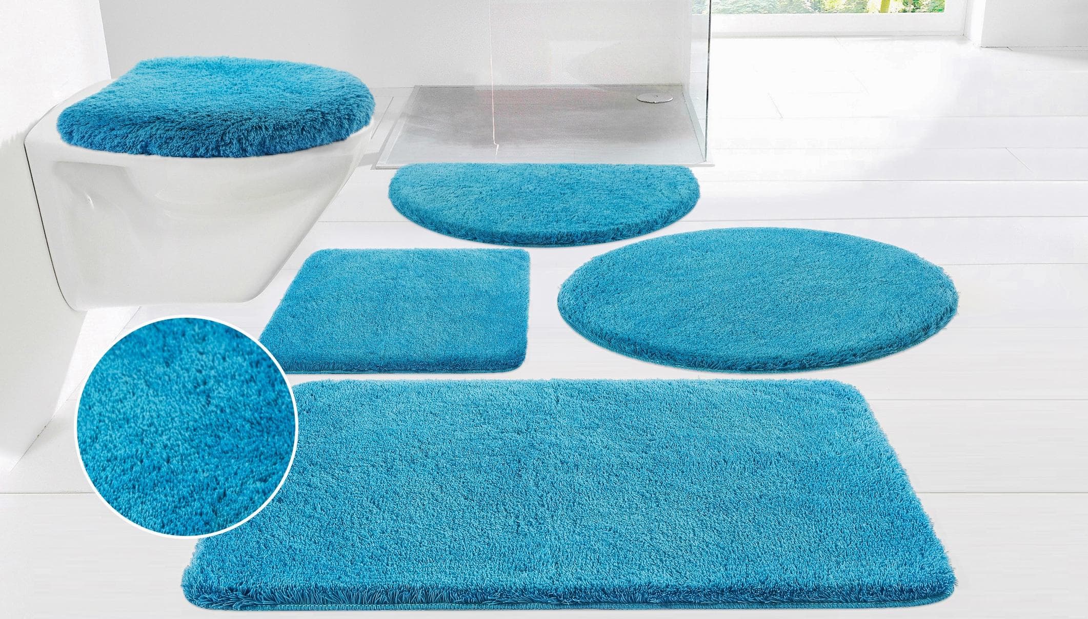 Aqua Badematte aus Kunstfaser, 50x50cm
