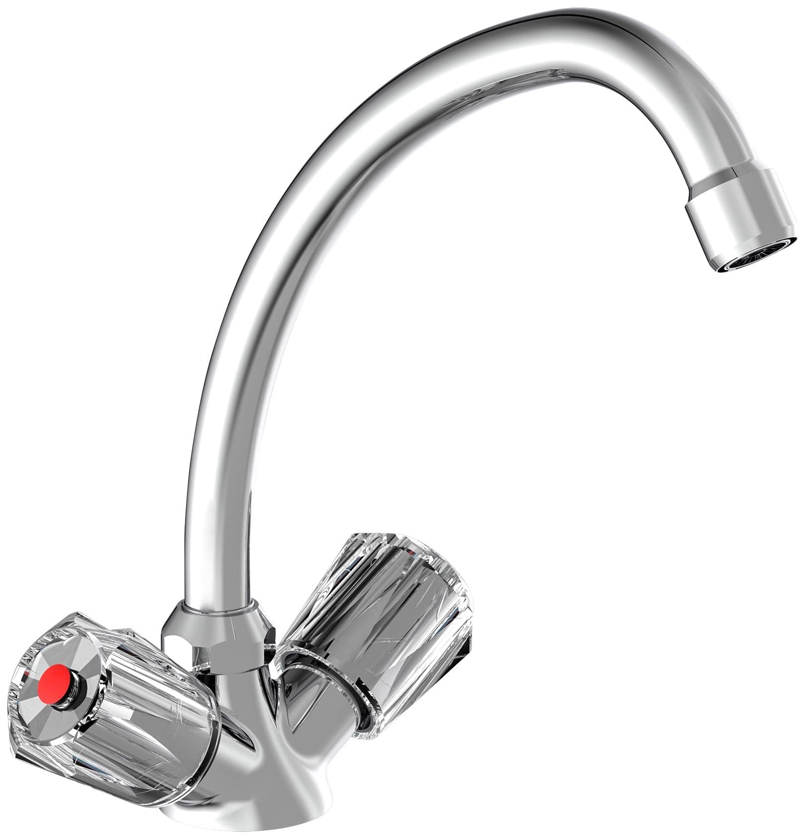 SCHÜTTE Duo Mix Spültischarmatur Grau Chrom Niederdruck