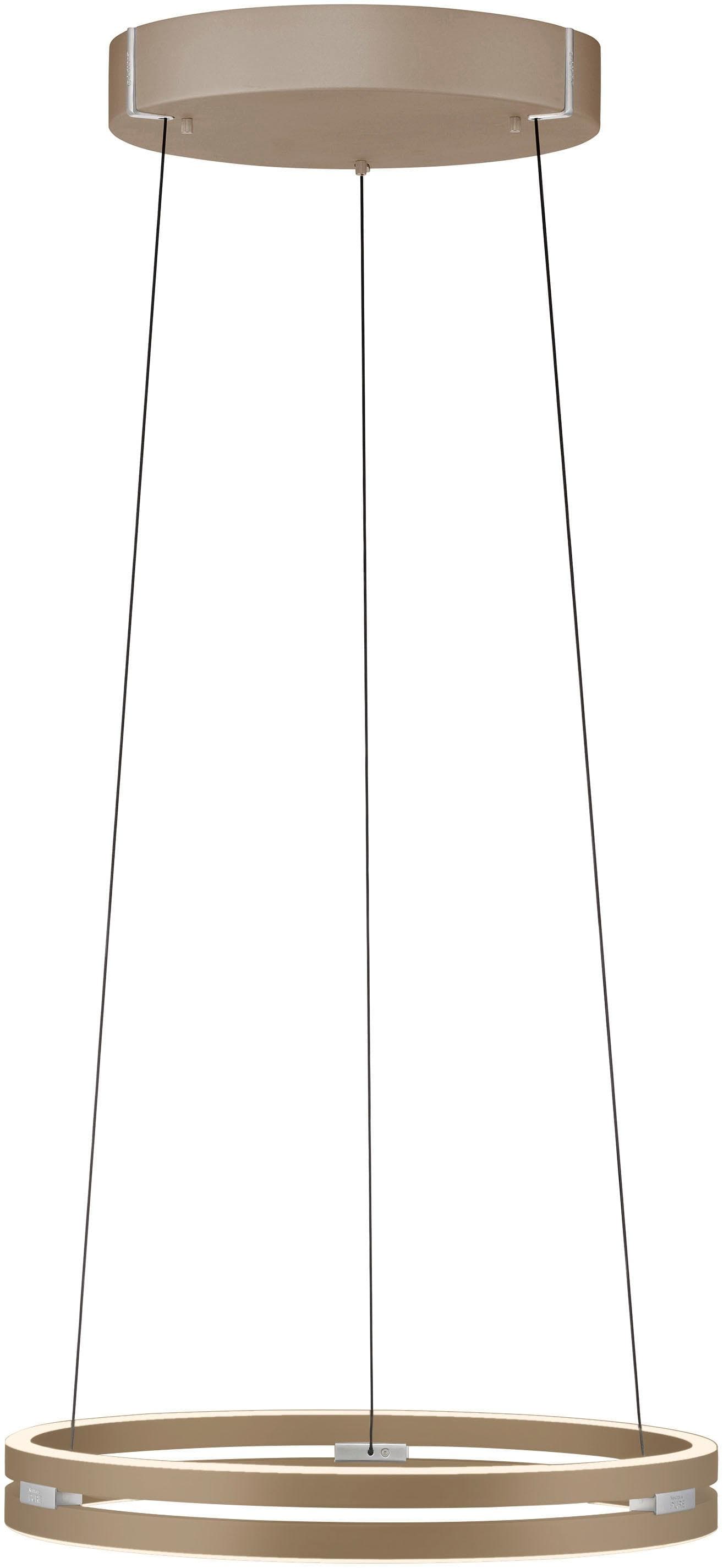 PURE LED-Hängeleuchte E-Loop Bronze Aluminium CCT